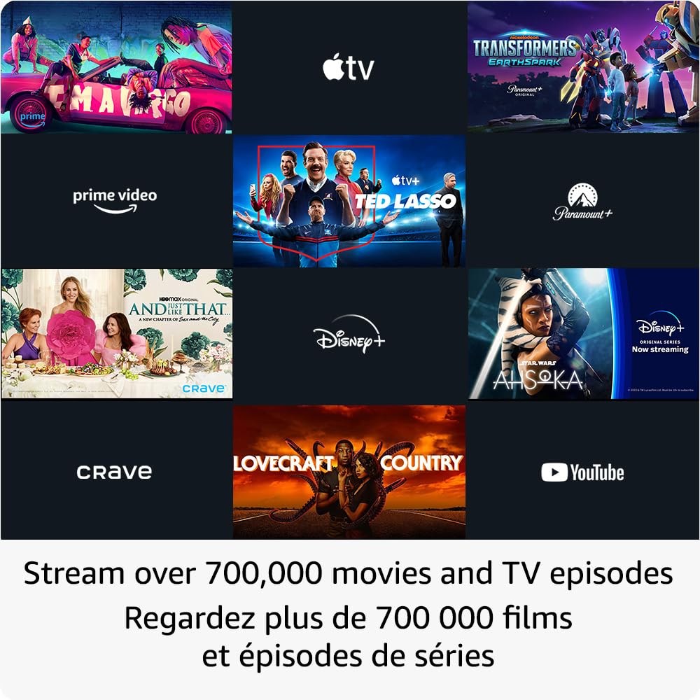 Amazon Fire TV Stick 4K Max Streaming Device with Alexa Voice Remote & USB Power Cable - Watch Movies, Live TV & Play Games on Your Smart TV