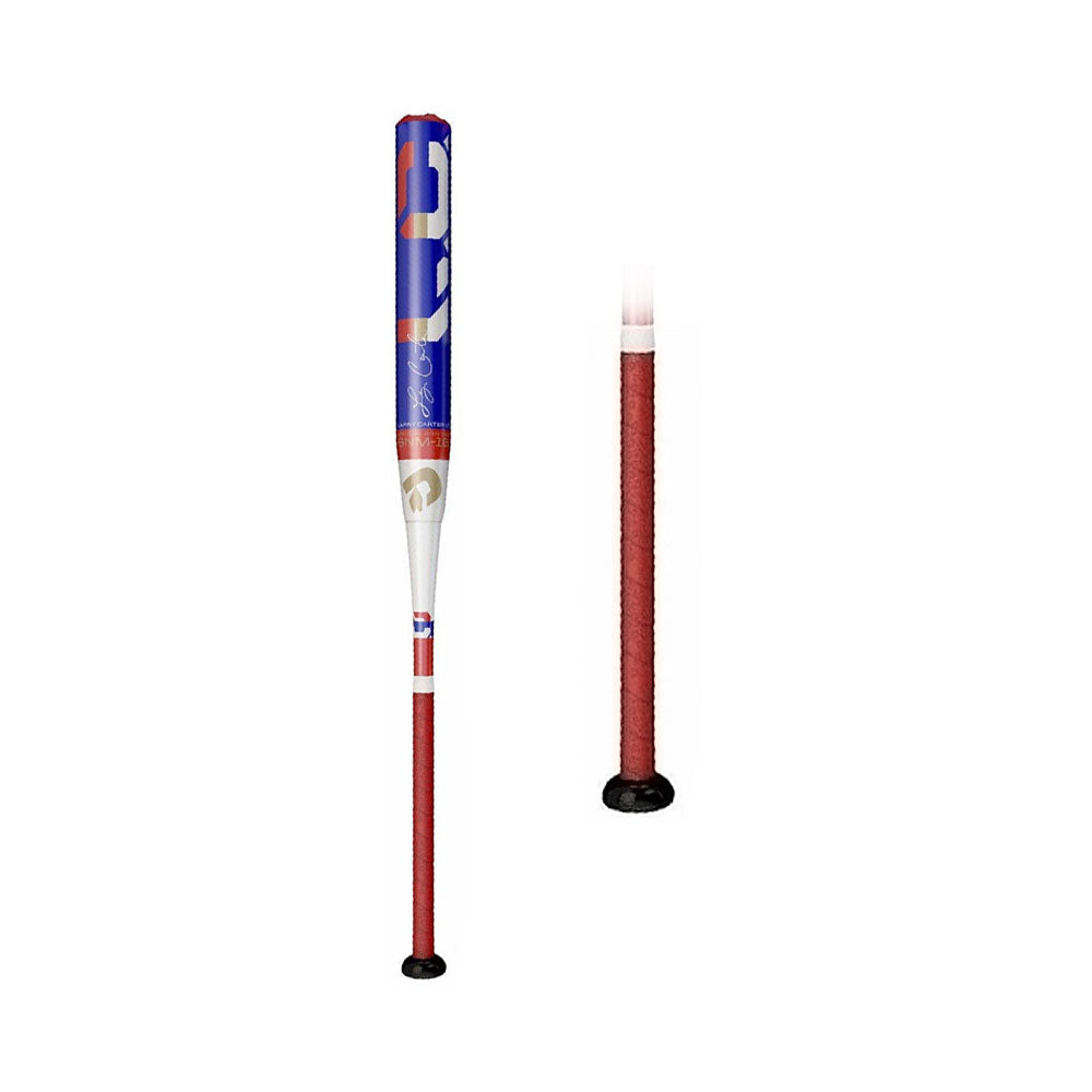 DeMarini SSUSA Larry Carter Signature 16 Slow Pitch Baseball Bat - Blue/Red/White | USA-Made for Adult Leagues & Tournaments | Perfect for Power Hitters & Competitive Play