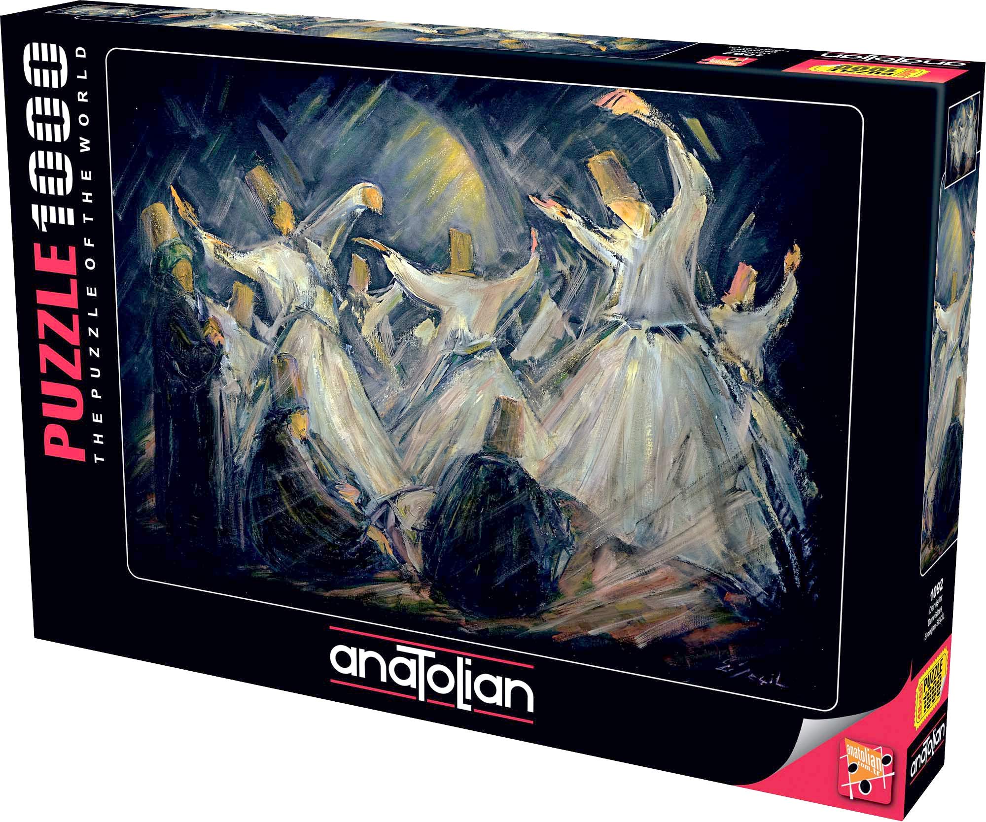 Anatolian Puzzle - Dervishes 1000 Piece Jigsaw Puzzle for Adults, 1092 Multicolor Artwork | Challenging Brain Teaser for Family Game Night & Home Decor