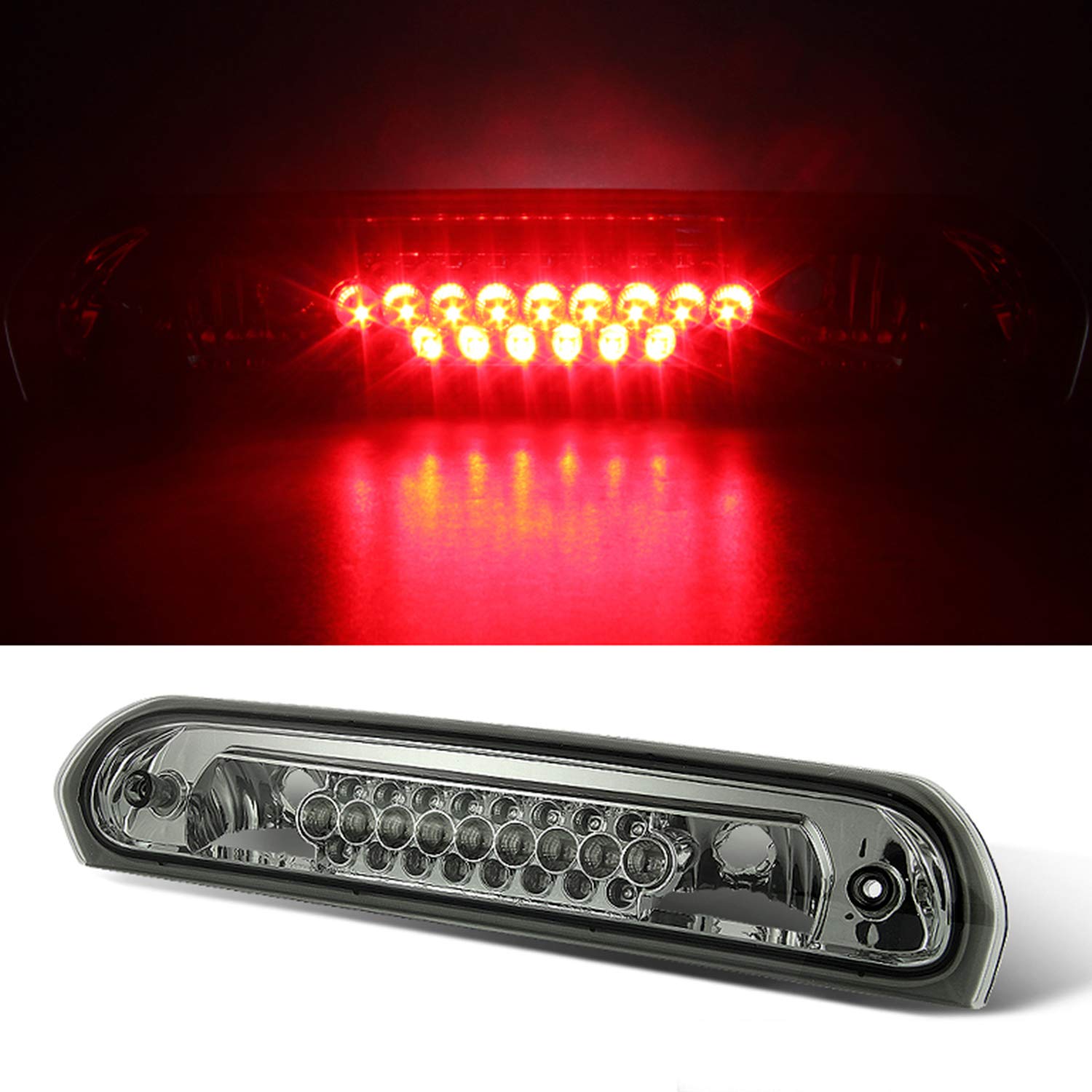 AKKON Dark Red LED Tail Lights for 2002-2006 Dodge Ram 1500 & 2003-2006 Ram 2500/3500 - Pair with Circuit Board & 3rd Brake Light - Upgrade Your Truck's Style and Safety for Night Driving