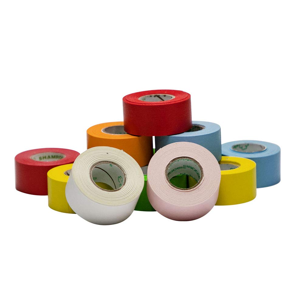 Pink Labeling Tape (4 Rolls) – Durable, Waterproof, Oil & Acid Resistant Plastic Tape with 1
