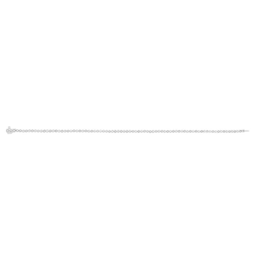 9ct White Gold 1/4 Carat Diamond Tennis Bracelet 18cm - Elegant Jewelry for Women, Perfect Gift for Anniversary, Wedding & Special Occasions