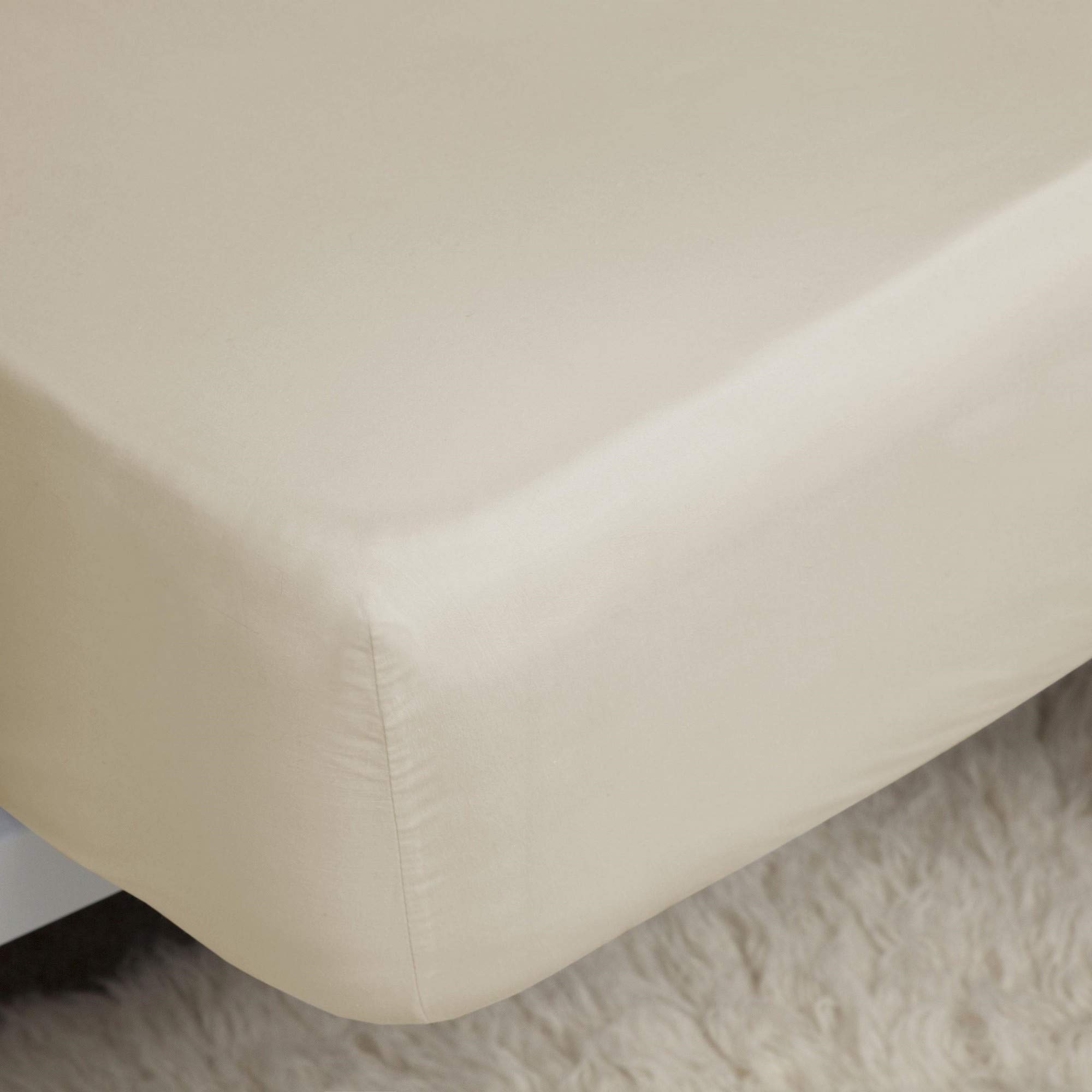 Belledorm 400 Thread Count Egyptian Cotton Extra Deep Fitted Queen Size Sheet - Duck Egg Blue - Luxury Bedding for Hotels, Guest Rooms & Master Bedrooms