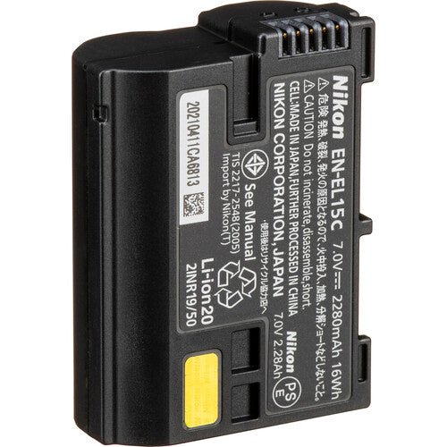 Nikon EN EL15c Rechargeable Lithium Ion Battery for Nikon Z6 II Z7 II DSLR Cameras - High Capacity Power Solution for Photography & Videography
