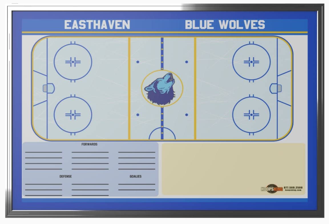 Custom Hockey Locker Room Whiteboard 36