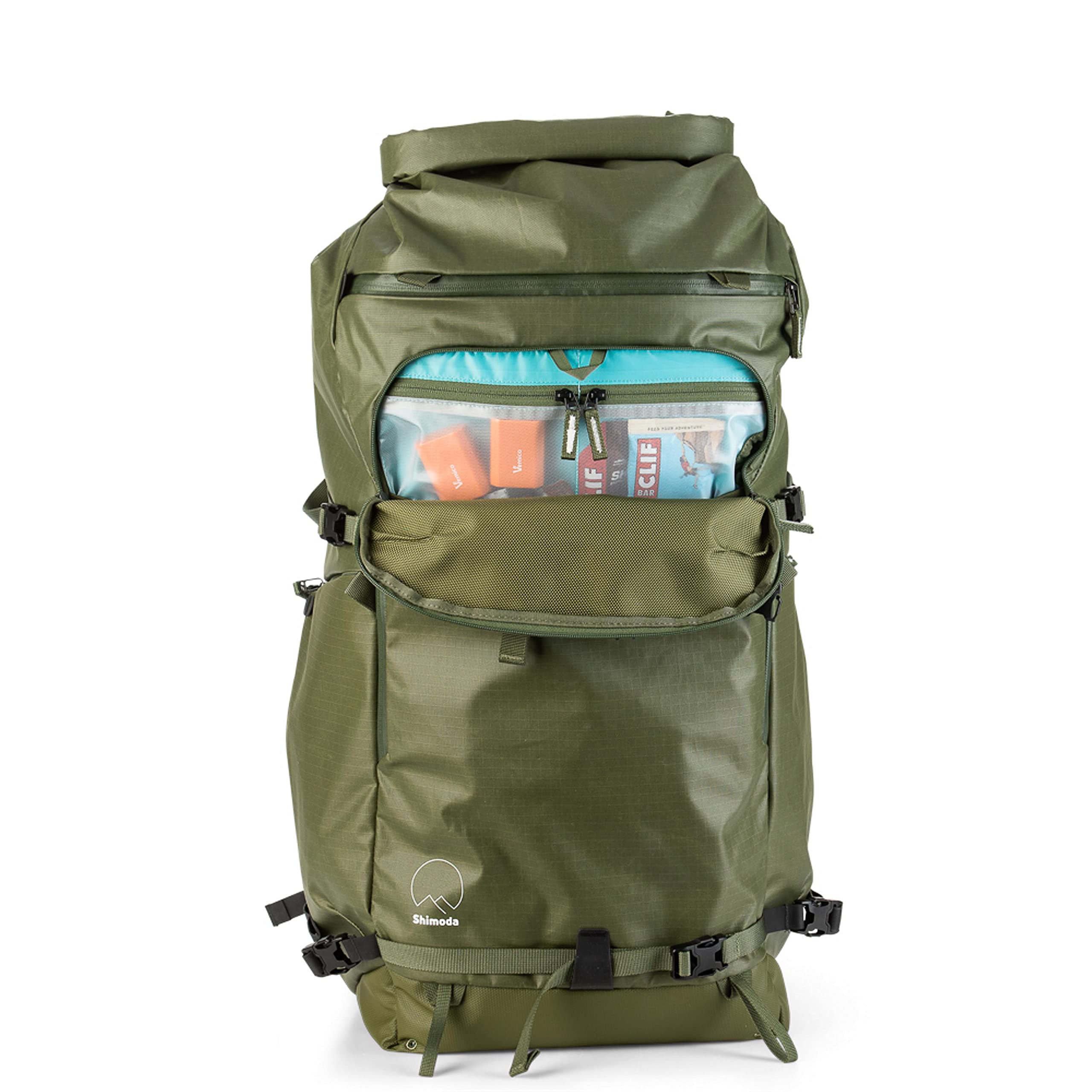 Shimoda Action X70 Waterproof Camera Backpack - Modular Core Unit with Removable Inserts (Sold Separately) - Army Green (520-108) - Perfect for Outdoor Photography, Hiking & Travel Adventures
