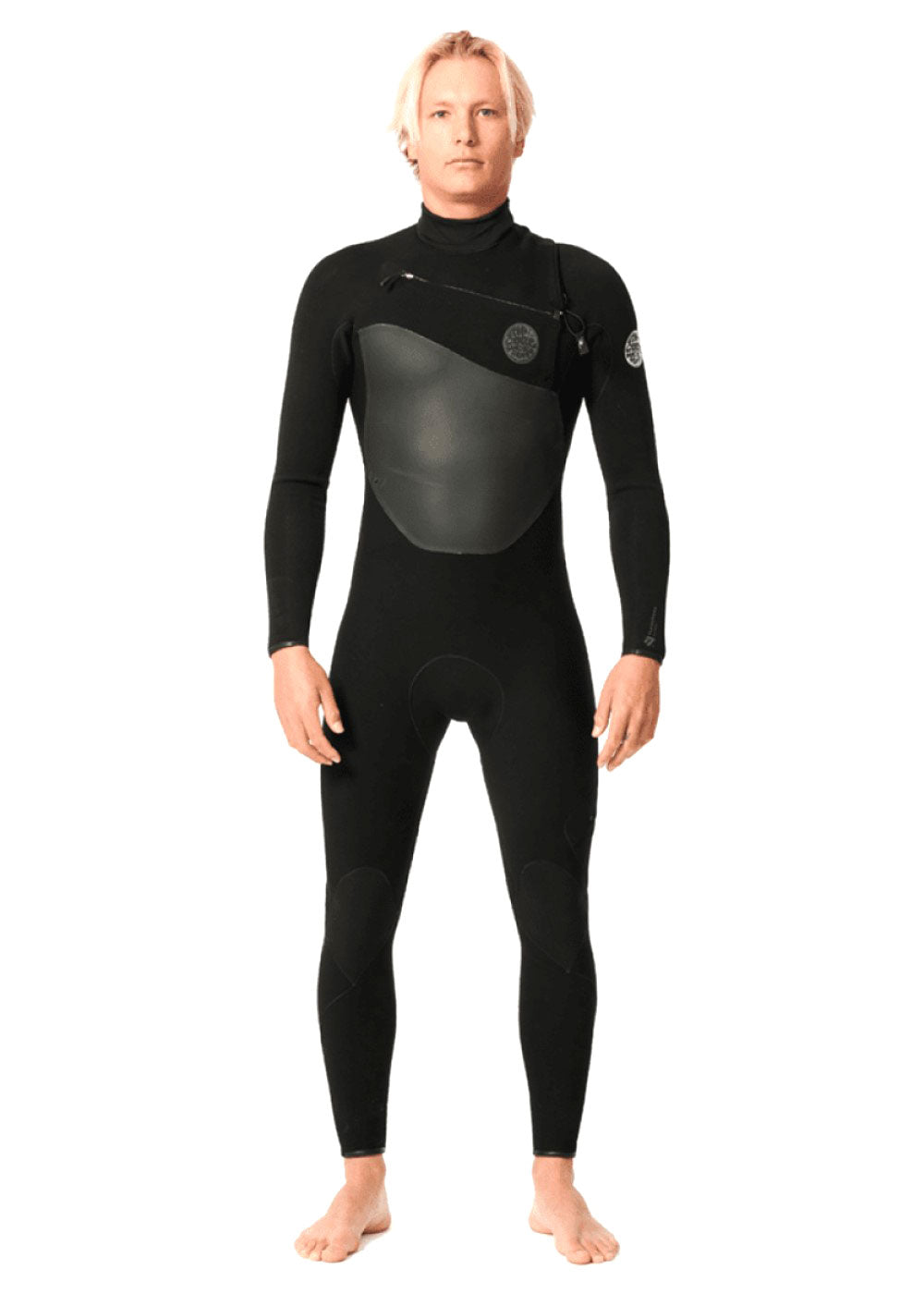 Rip Curl Men's Flashbomb 3/2mm Chest Zip Steamer Wetsuit for Surfing, Diving & Water Sports - Premium Neoprene Full Wetsuit with Thermal Protection