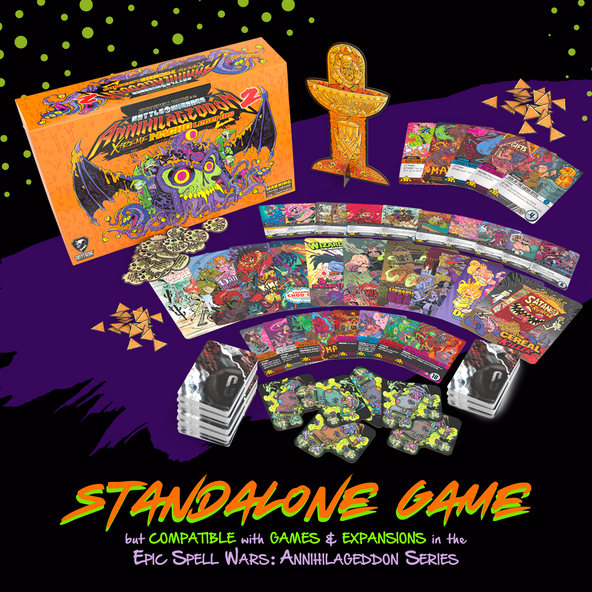 Epic Spell Wars of the Battle Wizards: Annihilageddon 2 XTreme Nacho Legends - Wizard Battle Card Game for Adults & Teens - Perfect for Game Nights & Party Gatherings