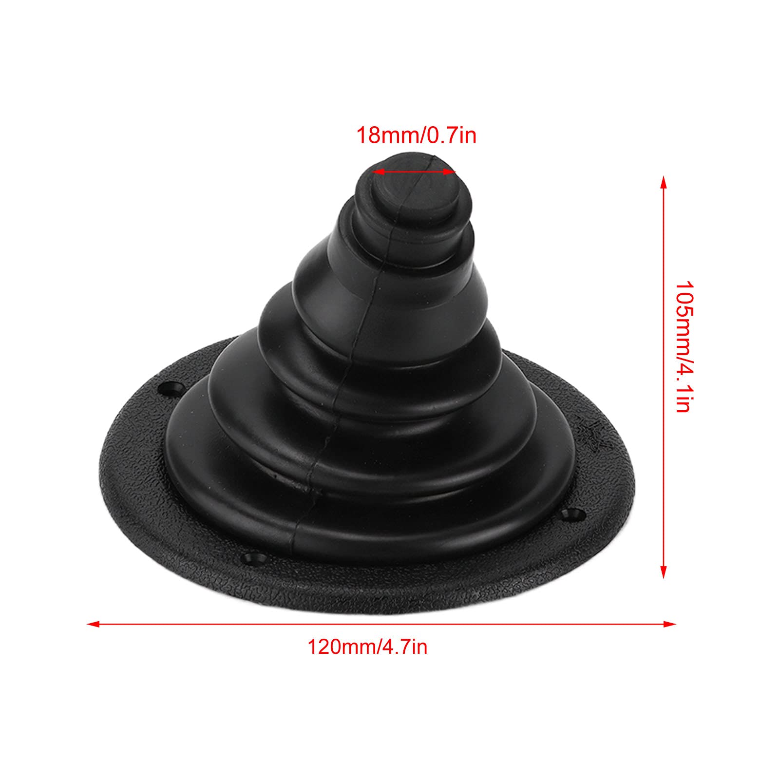 Shift Cable Bellows Kit - Black Rubber & Plastic Protective Boot for Marine Steering, Cars, Boats & Yachts | Durable Shift Cable Cover for Smooth Gear Shifting in Harsh Conditions