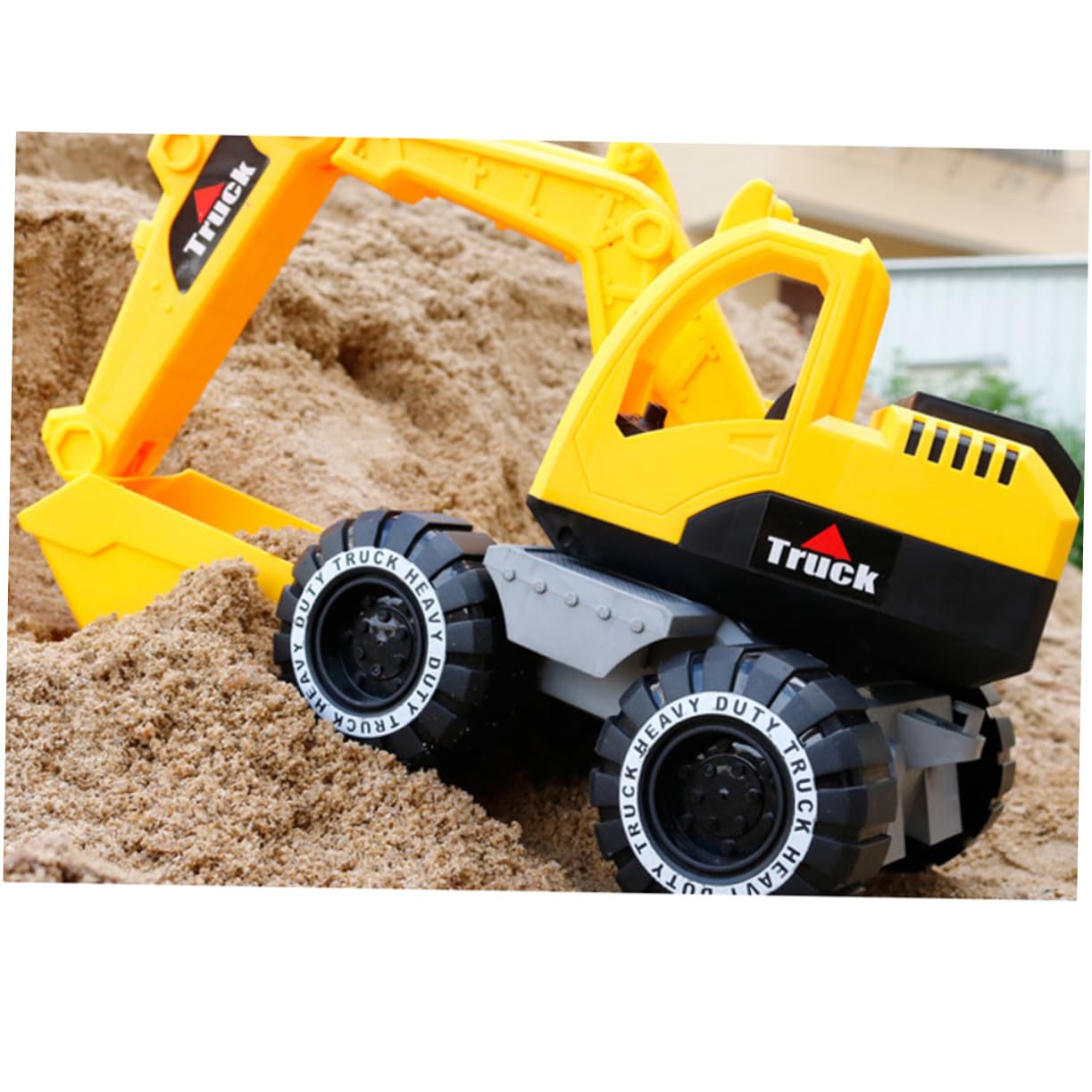 Toyvian 1PC Inertial Car Toy for Kids - Engineering Vehicle Toy Car with Excavator - Fun Educational STEM Toy for Boys & Girls - Perfect for Indoor Play, Birthday Gifts & Learning Activities