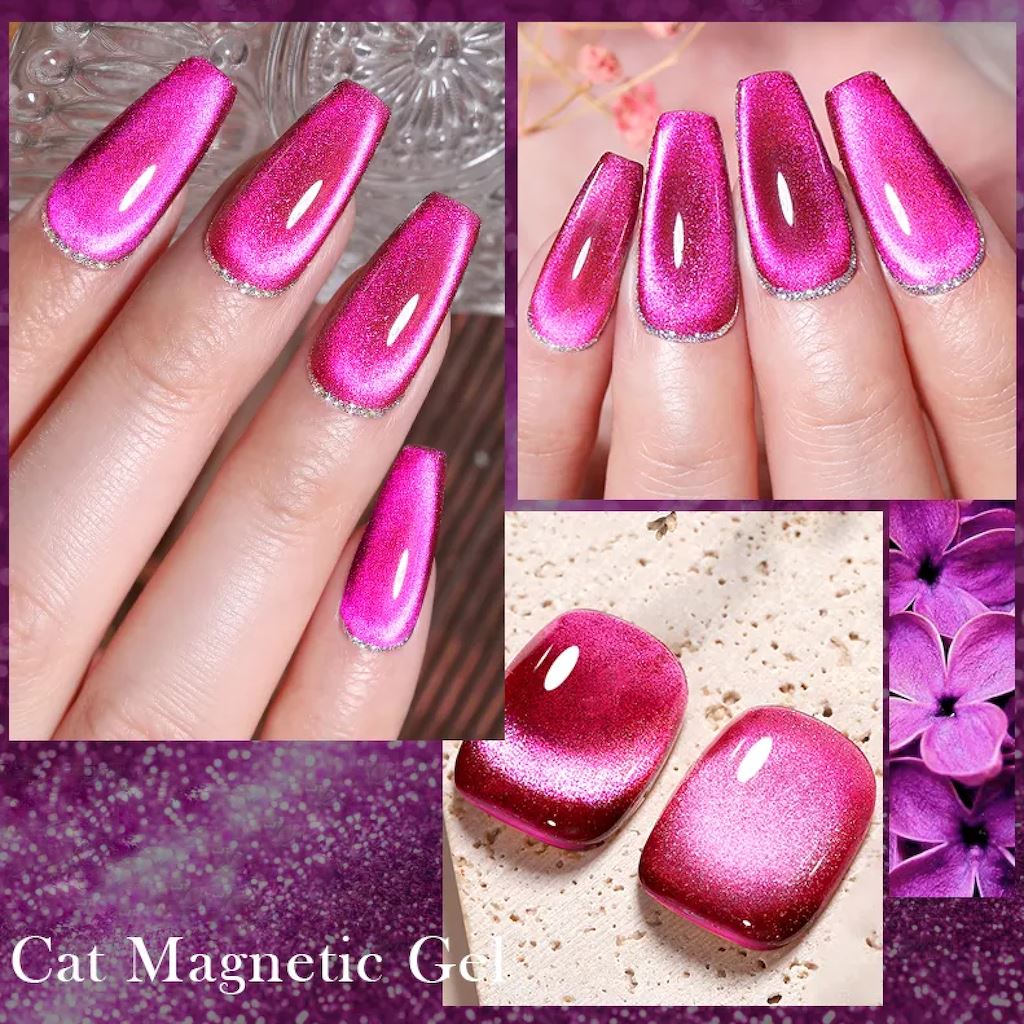 Born Pretty Jelly Amber Cat Eye Magnetic Gel Polish - Long-Lasting Nail Lacquer for Stunning Cat Eye Effect, Perfect for Manicures, Pedicures, and Special Occasions