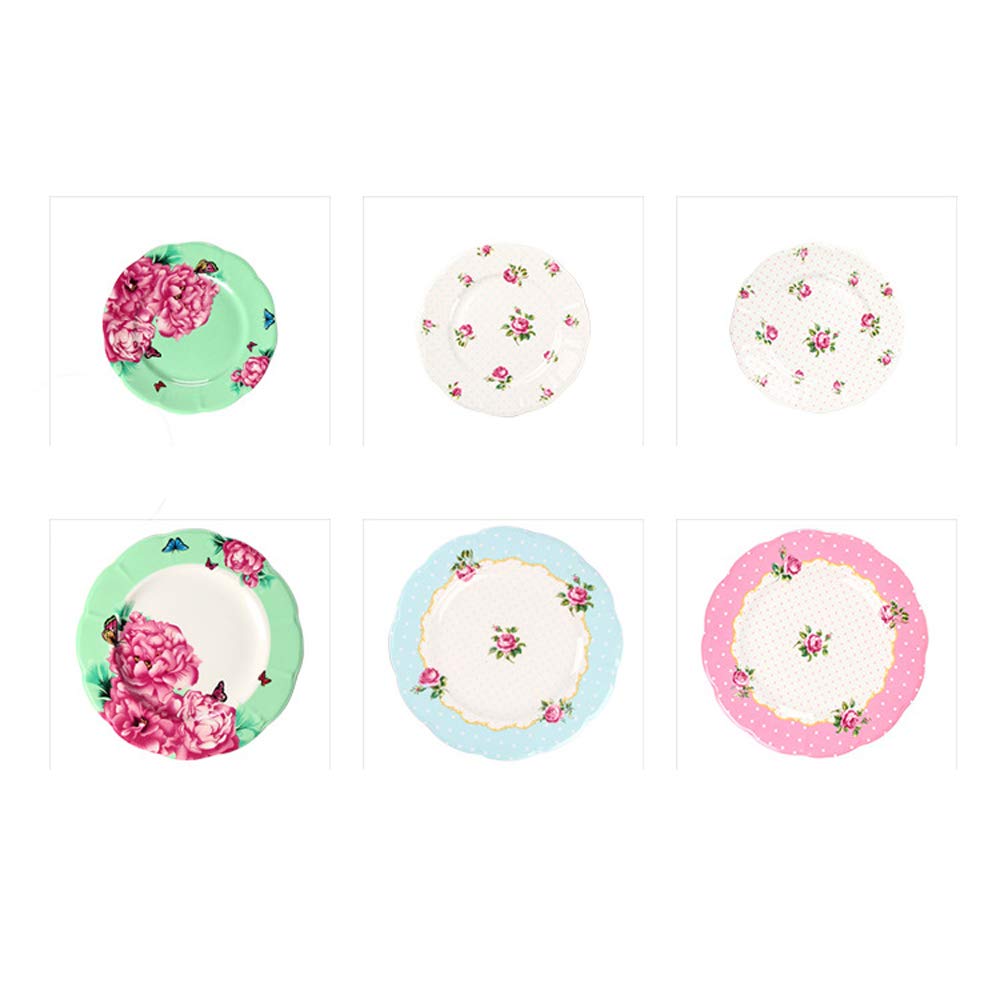 Premium Porcelain Bone China Dinner Plates Set - 10