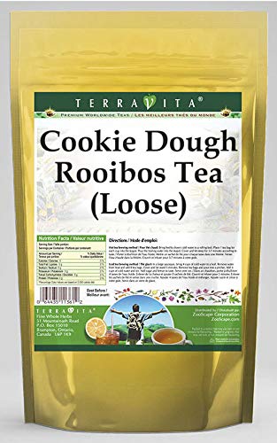 Premium Rooibos Tea with Cookie Dough Flavor - 8 oz Loose Leaf Herbal Tea (ZIN: 534702) - Perfect for Relaxation, Afternoon Tea & Dessert Pairing