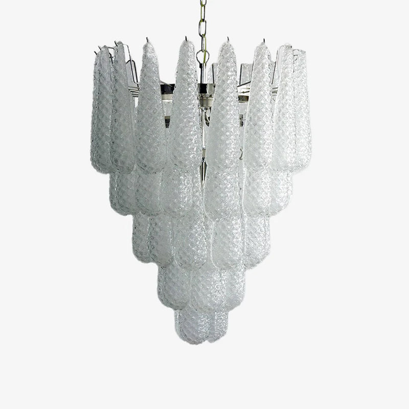 Murano Glass Water Drop Chandelier - Elegant Handcrafted Venetian Lighting for Dining Room, Bedroom & Entryway