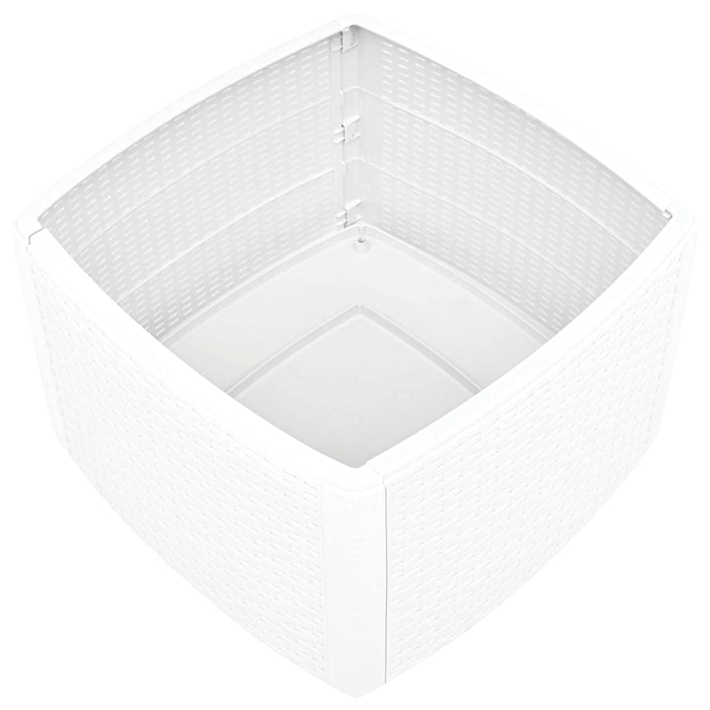 Modern Minimalist Outdoor Patio Side Table with Extra Storage Space - 21.3