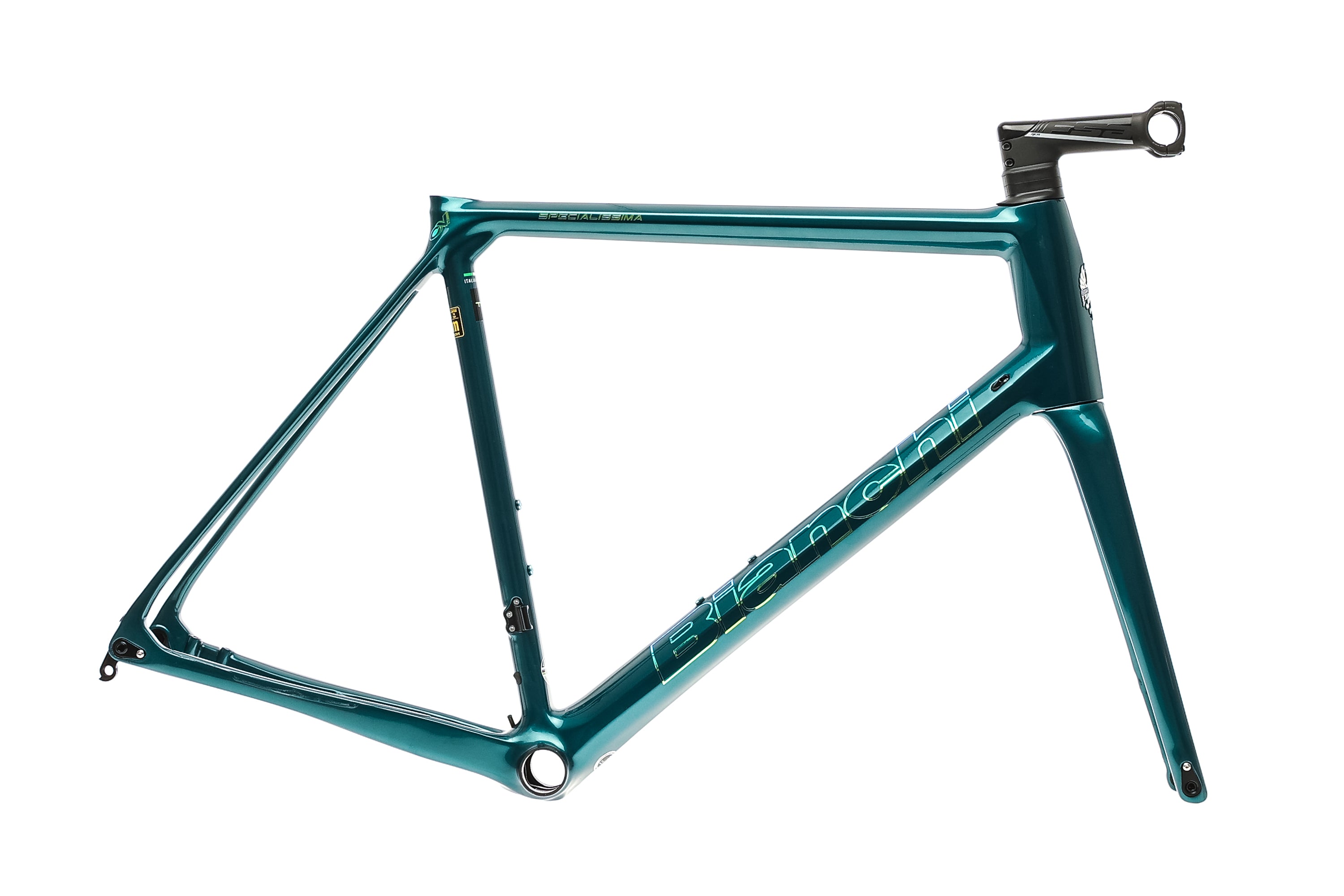 Bianchi Specialissima 61cm Carbon Road Bike Frameset 2022 - Lightweight & Aero Design for Competitive Cycling & Endurance Races