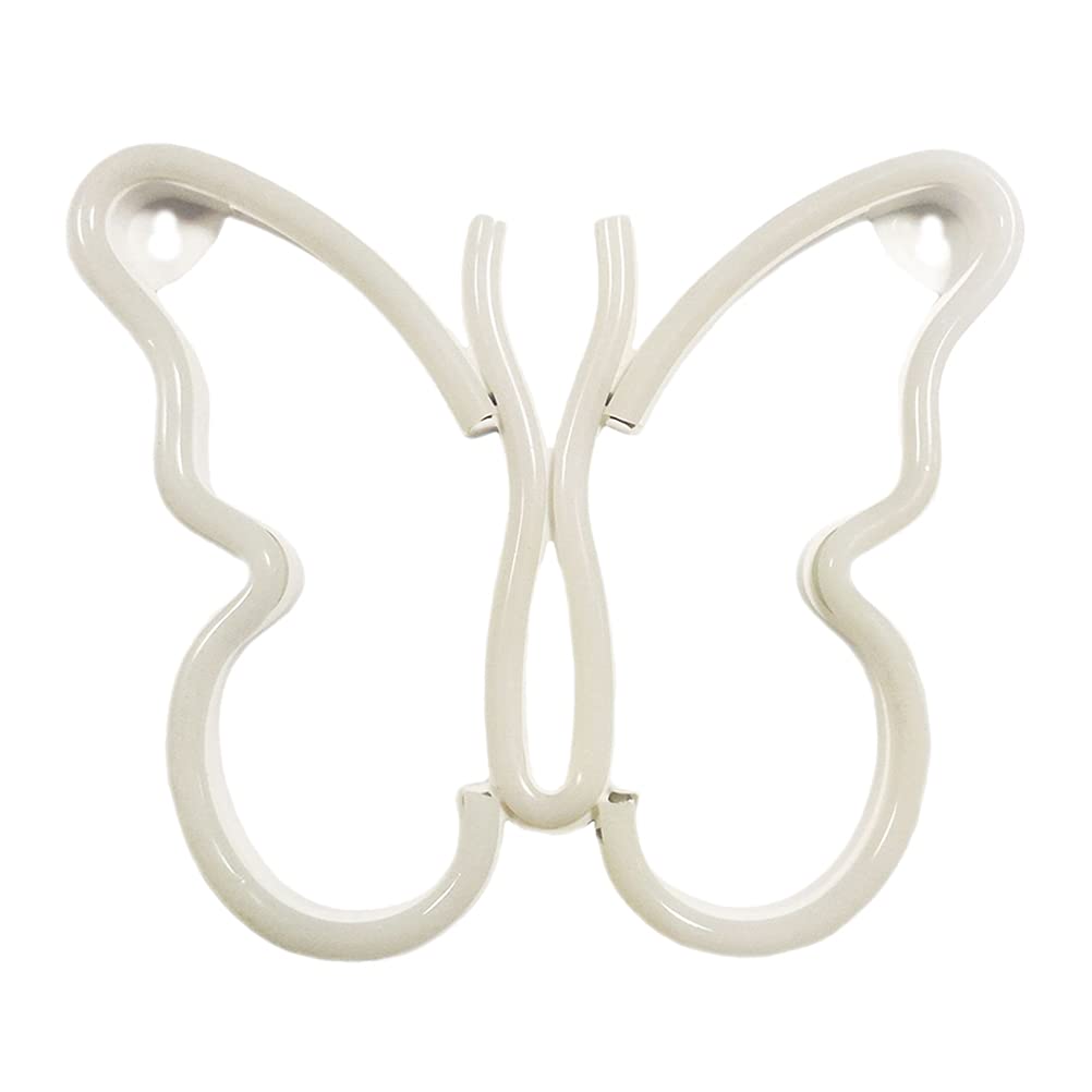 Totority Butterfly Neon Night Light - Decorative LED Atmosphere Lamp for Bedroom, Party, Home Decor - Plastic Neon Light with Luminous Glow, Creative Modeling Lamp for Kids Room & Gaming Setup