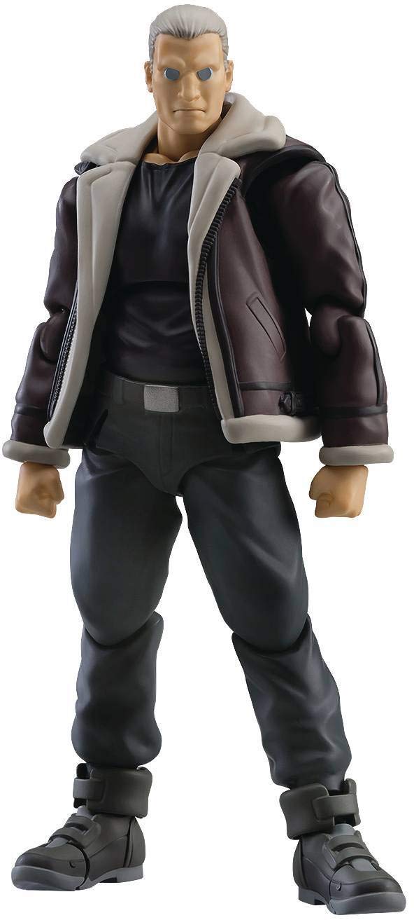 Max Factory Ghost in The Shell Stand Alone Complex: Batou S.A.C. Version Figma Action Figure - Collectible Anime Toy for Fans & Display - Perfect for Home Decor, Office Display, and Anime Collections