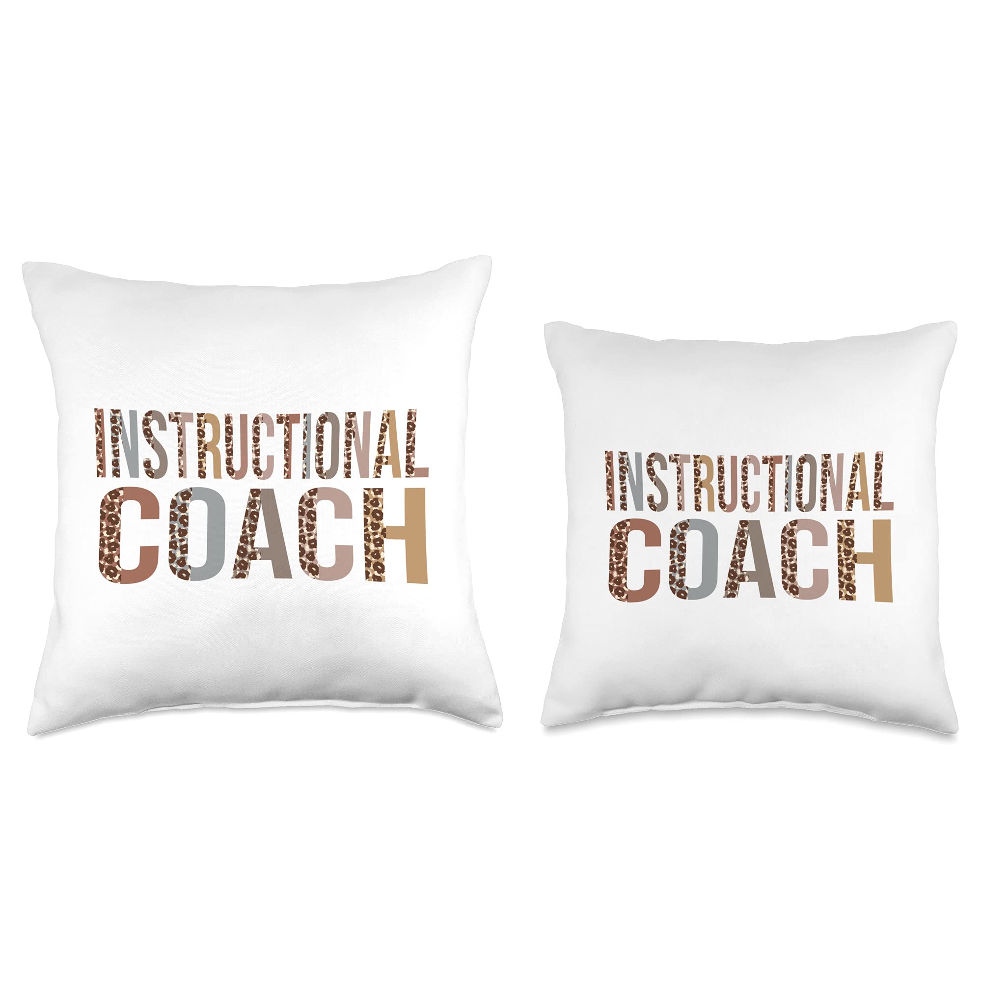 Funny Leopard Print Throw Pillow - Motivational Teacher Gift & Classroom Decor for Back to School, Office, or Home Decor