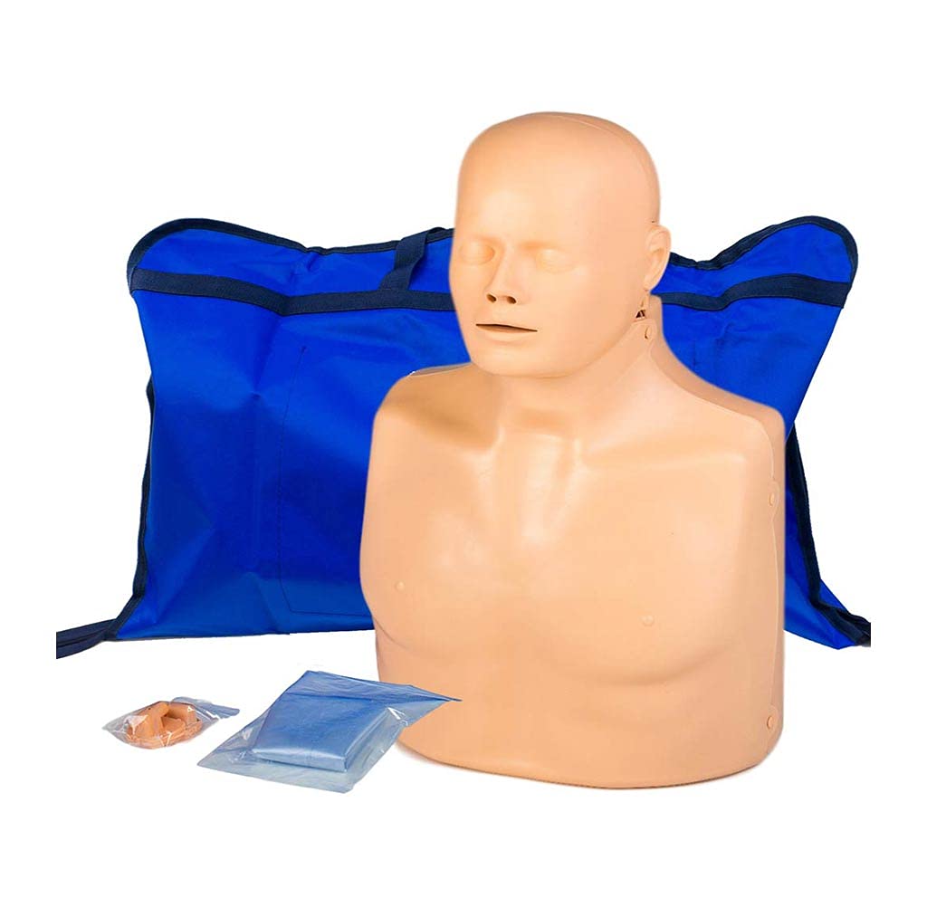 Practi-Man Advanced CPR Training Manikin with Carrying Bag - Perfect for First Aid Classes, Emergency Training & Home Practice