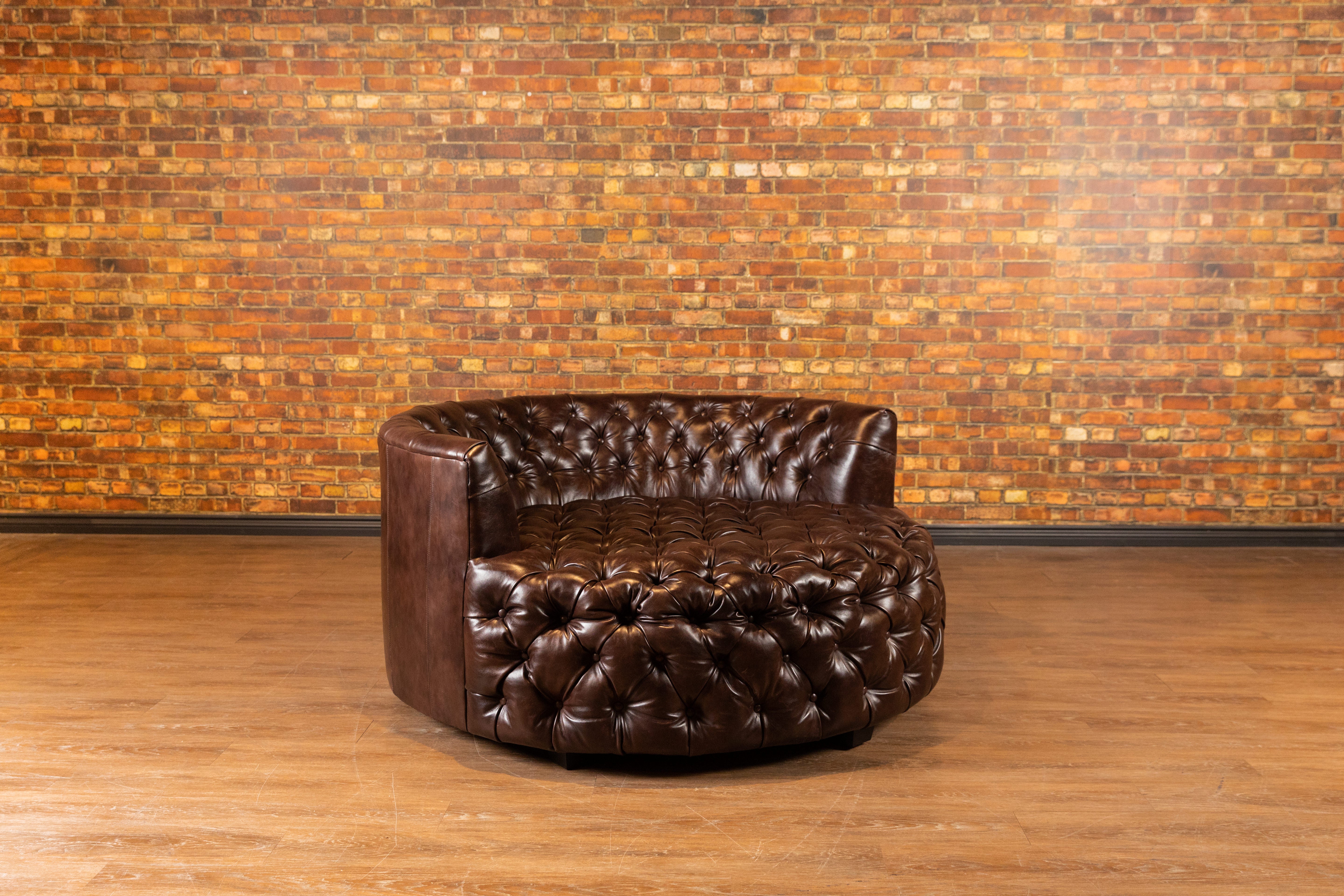 Luxury DECADENCE LEATHER CUDDLER Recliner Chair - Premium Genuine Leather, Ergonomic Design for Ultimate Comfort - Perfect for Living Room, Home Theater & Office Relaxation