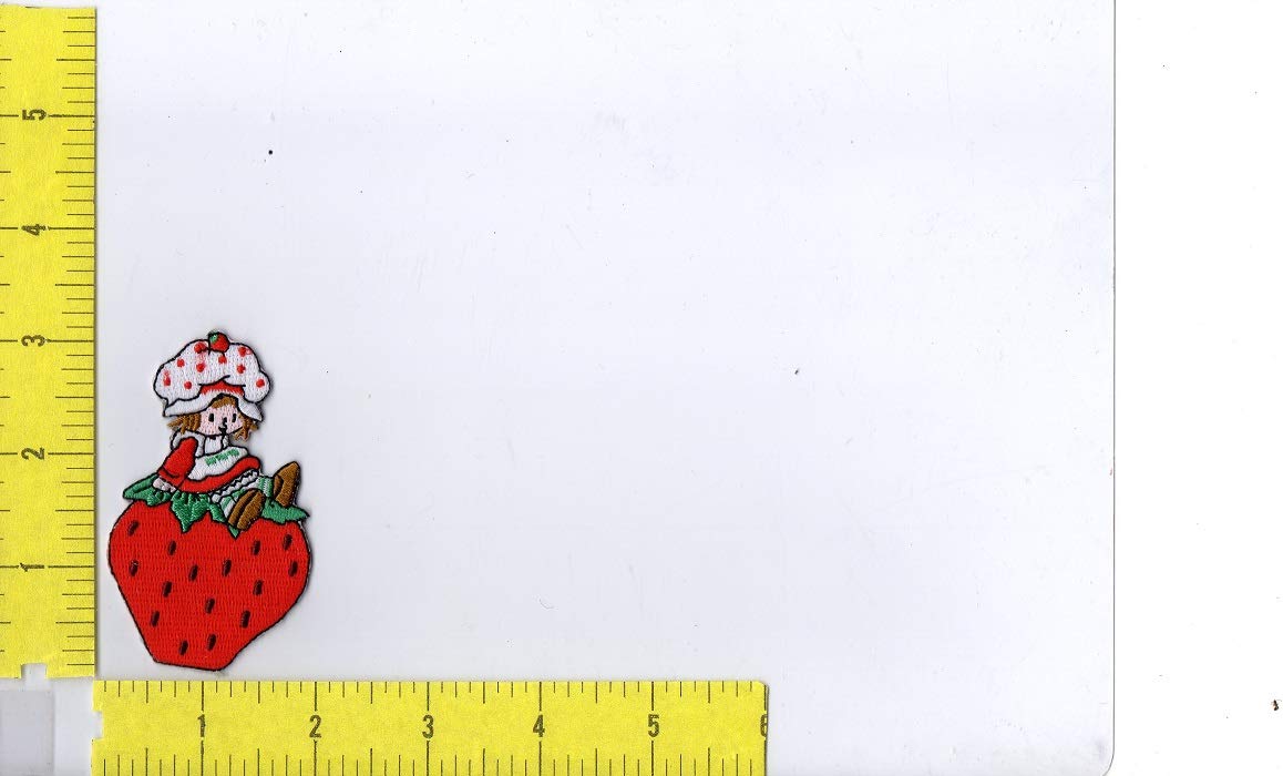 Strawberry Shortcake Cartoon Iron-On Patch for Jackets, Bags & Hats - Cute DIY Embroidered Applique for Kids & Adults - Perfect for Costumes, Backpacks & Denim Customization