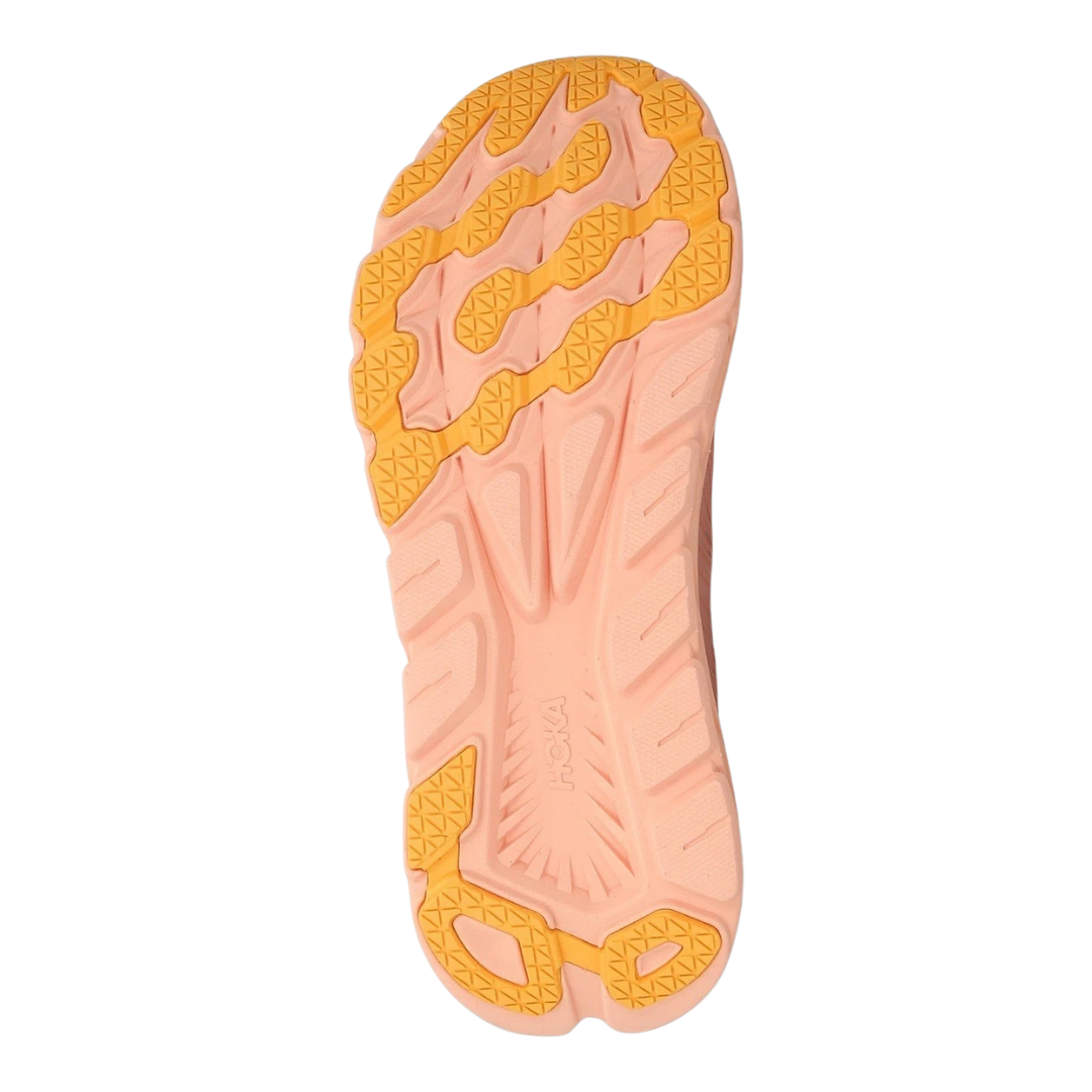 Women's Running Shoes - HOKA Rincon 3 Lightweight Sneakers in Shell Coral/Peach (Medium Width) for Road Running, Jogging & Gym Workouts