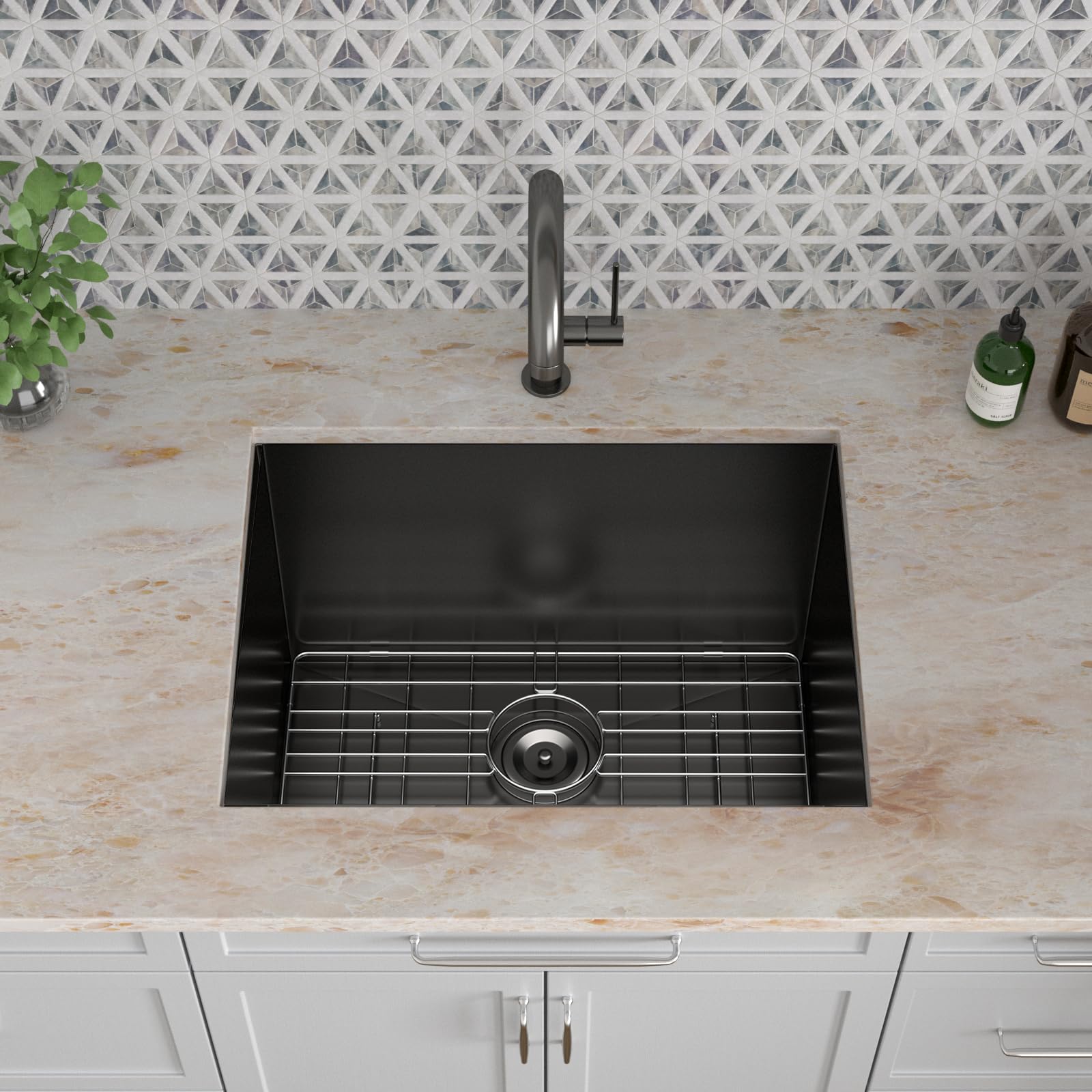 Kichae 21x18 Inch Undermount Laundry Utility Sink - 12