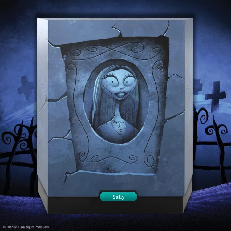The Nightmare Before Christmas ULTIMATES! Sally Action Figure - Collectible Disney Tim Burton Movie Character Doll for Halloween & Christmas Decor - Perfect Gift for Fans & Collectors