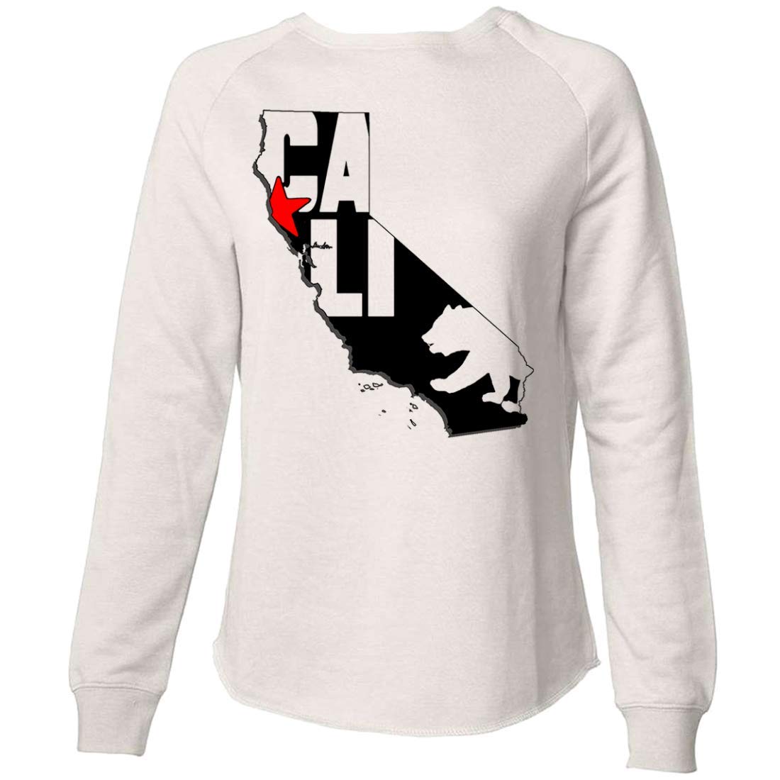 California Map Silhouette Outline - Super Soft Crewneck Sweater for Women & Men | Cozy Fall & Winter Fashion, Casual Outfit, Travel Essentials