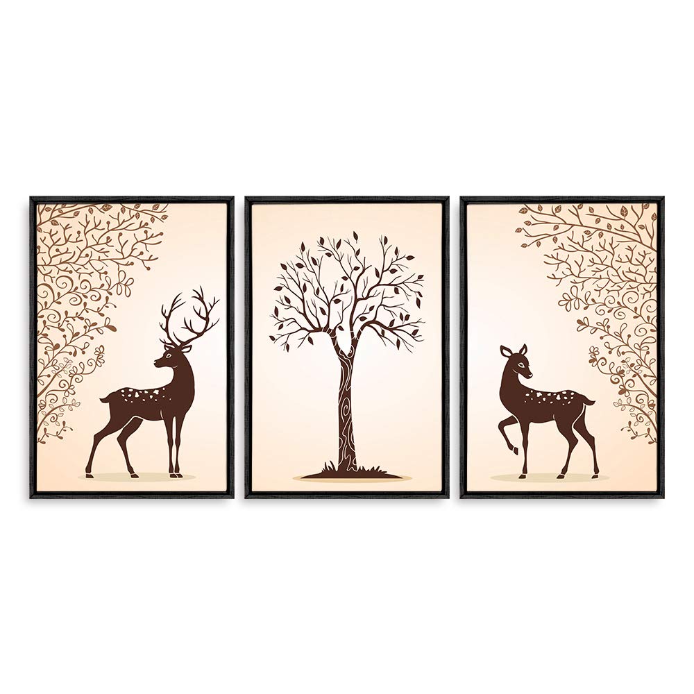 Abstract Deer Canvas Wall Art - 16