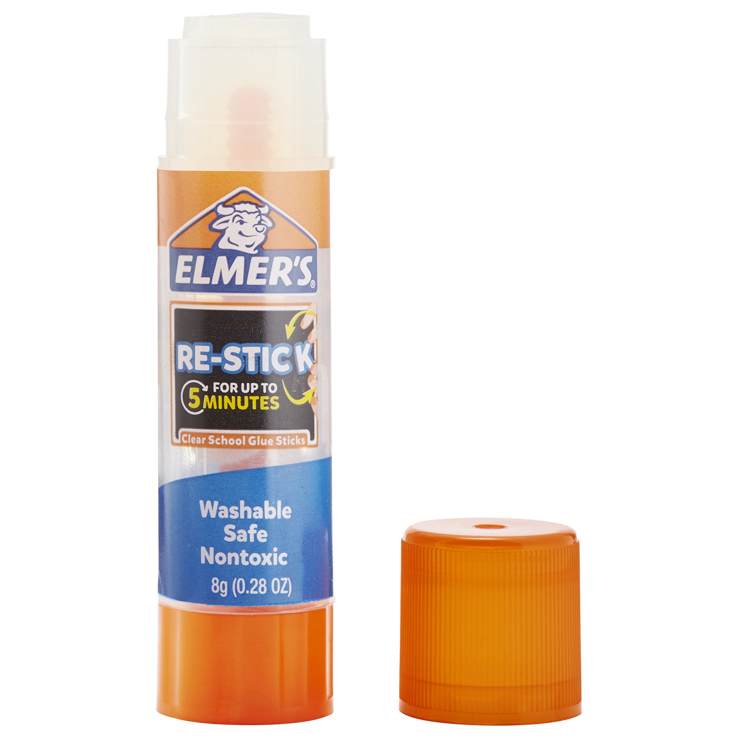 Elmer's Disappearing Purple Glue Sticks with Bonus Re-Stick Glue Stick - 6 + 1 Pack - Washable School Supplies for Kids, Arts & Crafts Projects, Office Use