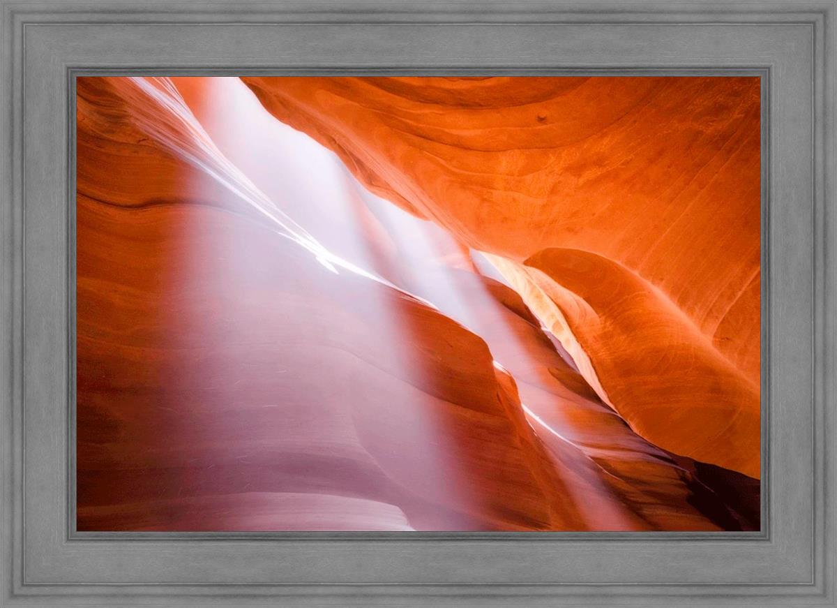 Stunning Antelope Canyon Light Shafts Photography - Natural Sunbeams in Slot Canyon - Perfect for Wall Art, Travel Inspiration & Desert Landscape Decor