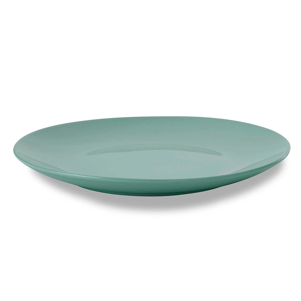 Premium Eucalyptus Wood Dinner Plates Set of 4 - 10.6 Inch Eco-Friendly Dishes for Everyday Use, Parties & Outdoor Dining