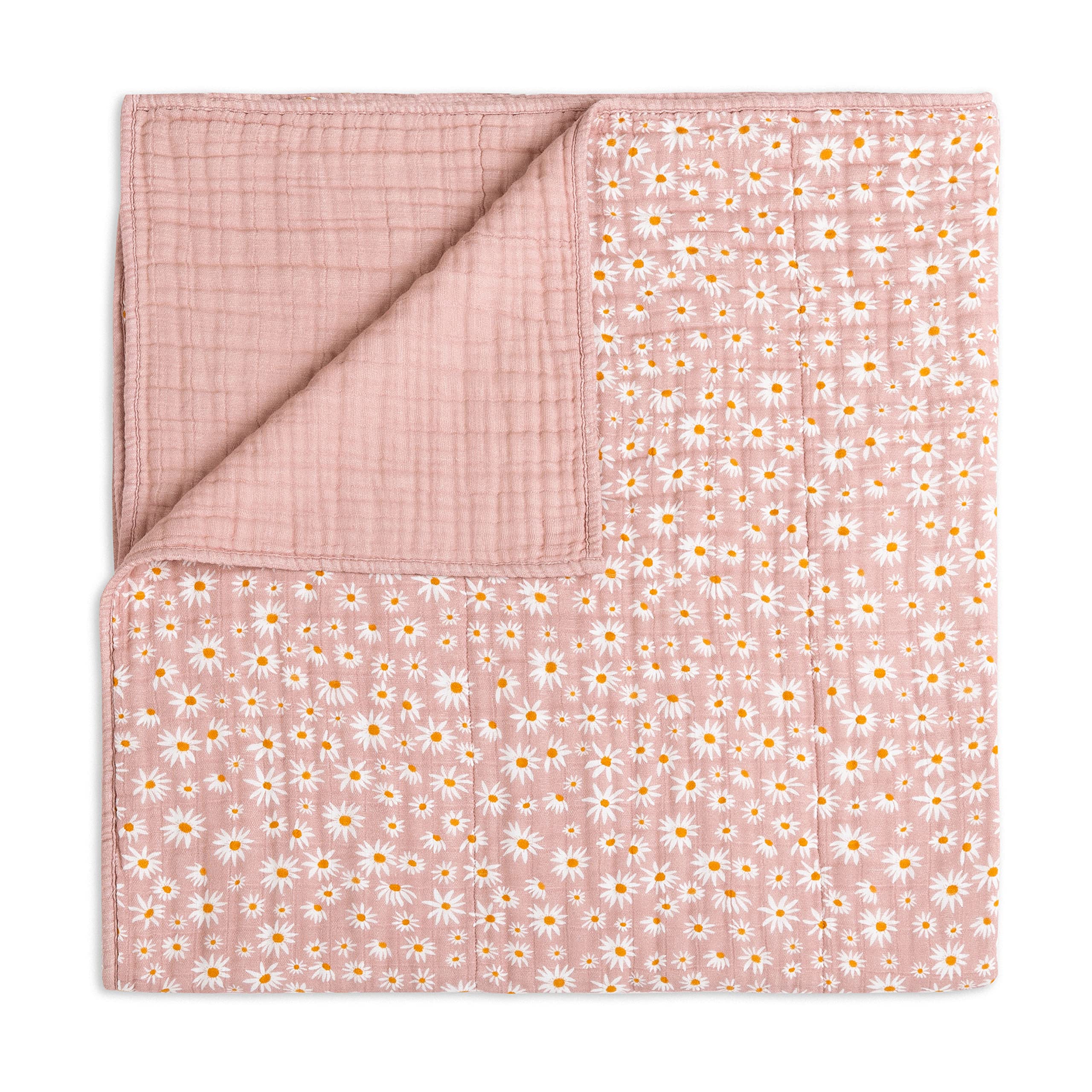 Babyletto 100% Organic Cotton Quilt - GOTS Certified 3-Layer Ultra Soft Breathable Muslin Blanket for Babies | Nursery, Swaddling & Stroller Use