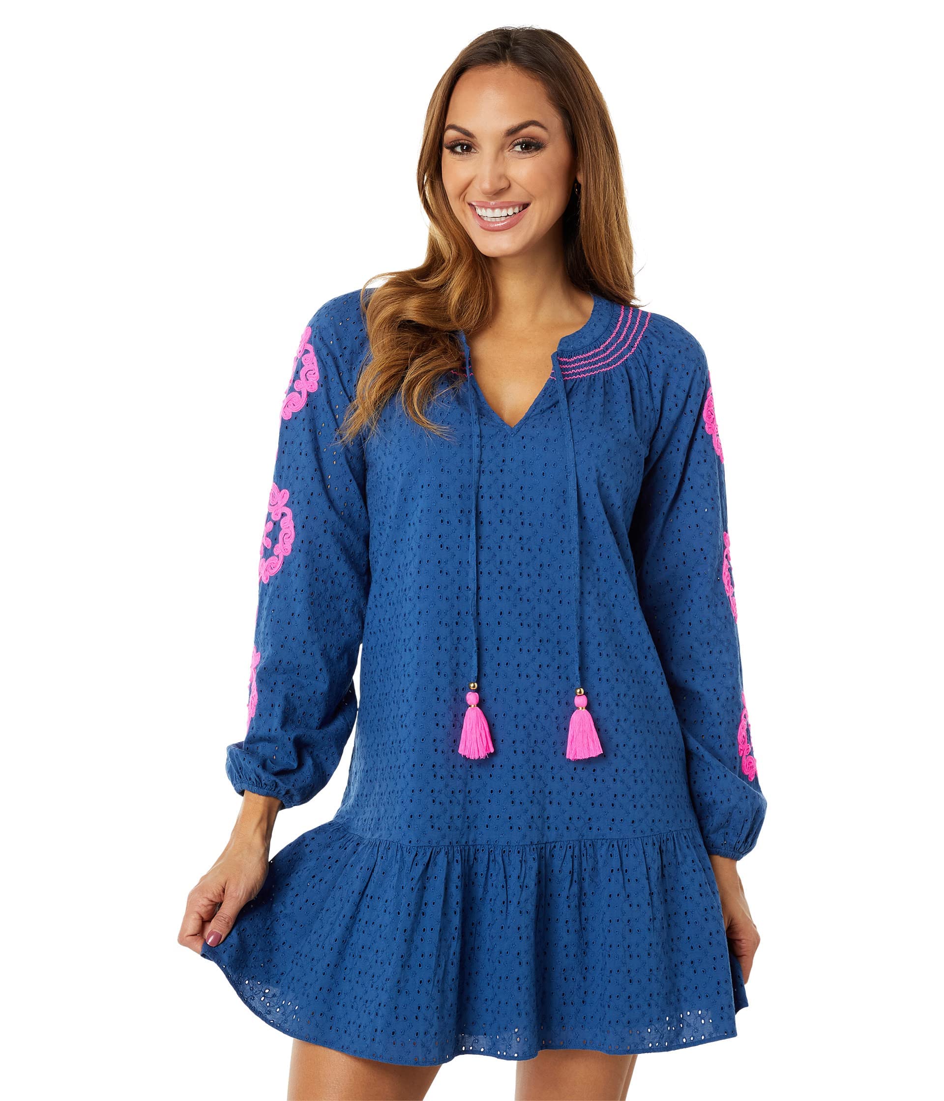 Lilly Pulitzer Lucee Dress - Floral Print Shift Dress for Women | Summer Casual & Beach Wear | Perfect for Vacations, Brunch & Outdoor Events