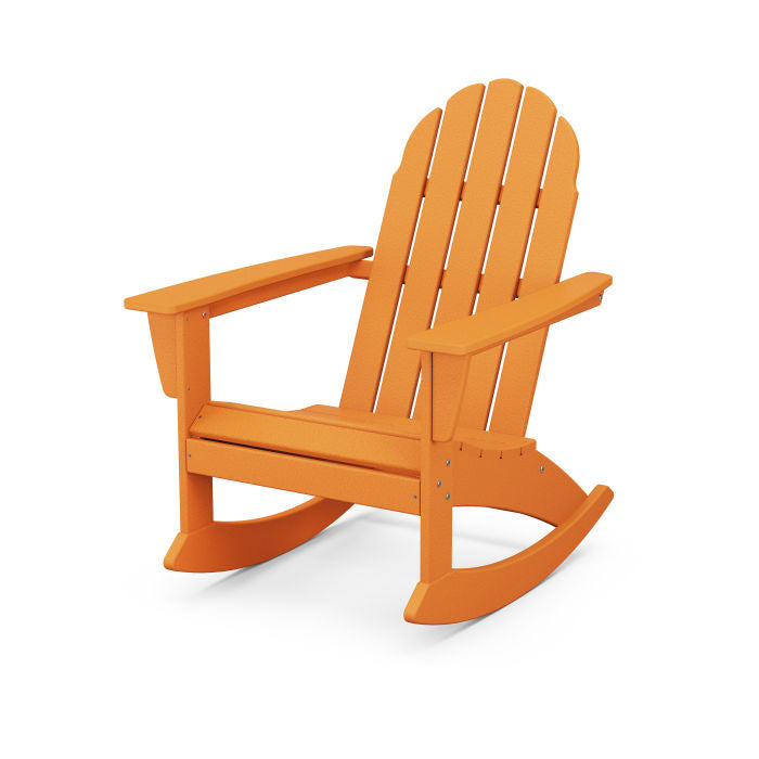 POLYWOOD Vineyard Adirondack Rocking Chair - All-Weather Outdoor Furniture for Patio, Garden & Poolside Relaxation