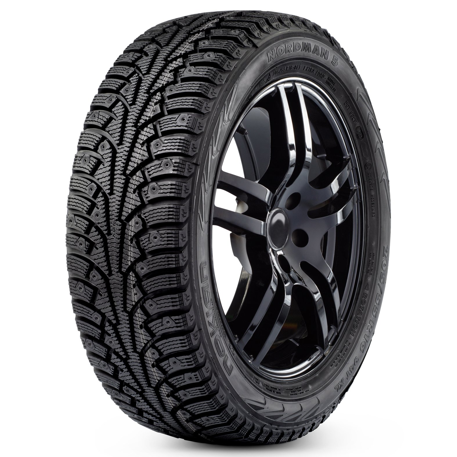 Nokian Nordman 5 Studdable Winter Tires 195/55R16 XL 91T - Premium Snow Tires for Cars, SUVs & Trucks - Ideal for Icy Roads & Harsh Winter Conditions