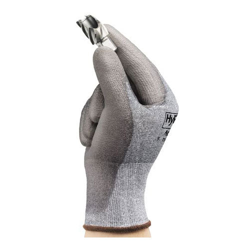 Ansell Hyflex 11-627-7 Cut Resistant Gloves A2 Level Protection - Size 7 Gray Work Gloves for Construction, Woodworking & Metal Handling Safety