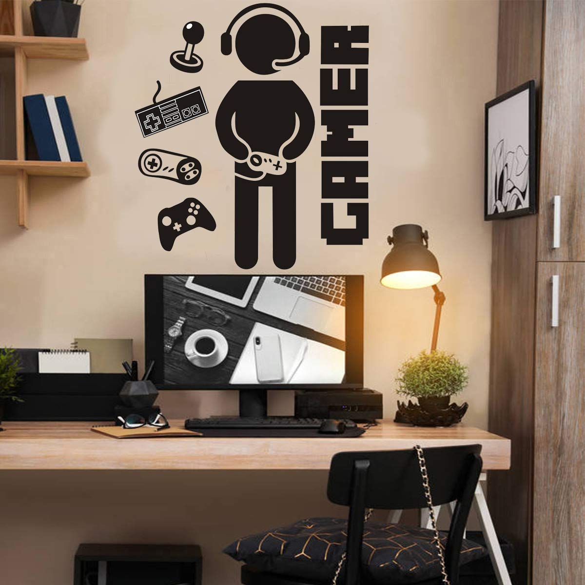 Gamer Decals Creative Video Game Wall Stickers for Boys Bedroom, Kids Room, Playroom - Perfect Wall Decor for Gaming Enthusiasts and Kids' Spaces
