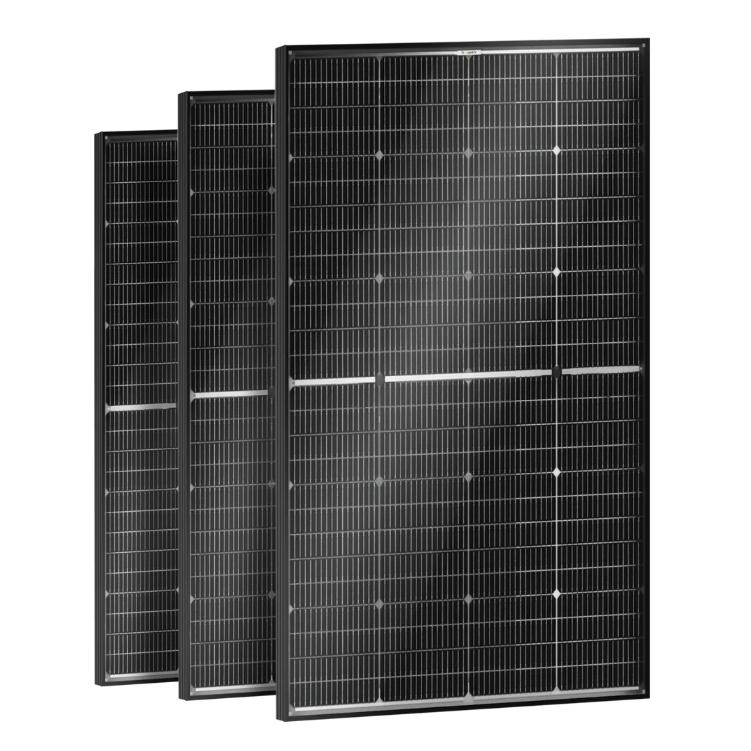 BougeRV 200W N-Type Bifacial 16BB Solar Panel - High Efficiency Solar Panel for RV, Boat, Off-Grid & Home Use