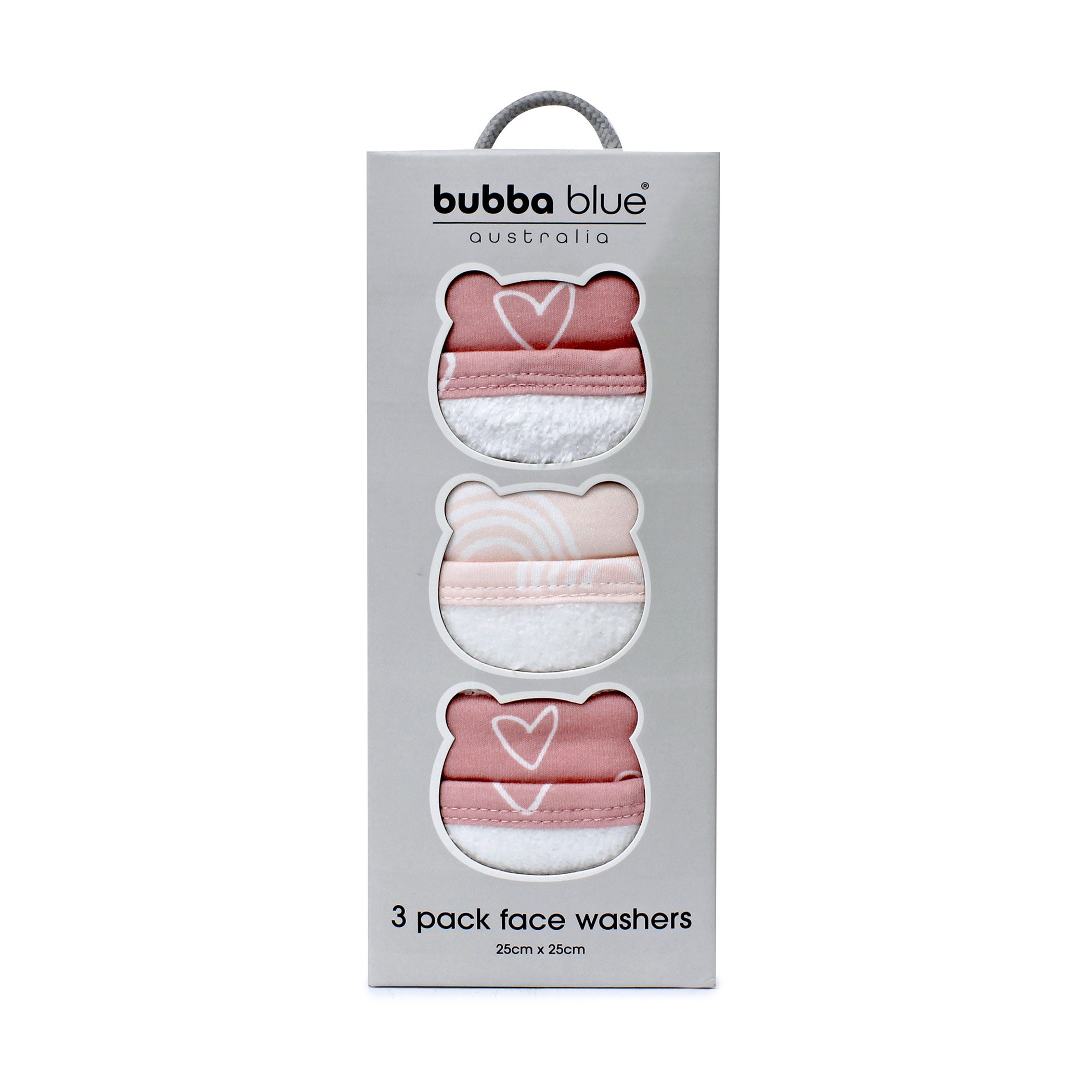 Nordic 3-Pack Wash Cloths Set - Dusty Berry & Rose Colors | Soft Bath Towels for Face & Body | Perfect for Spa, Bathroom & Baby Care