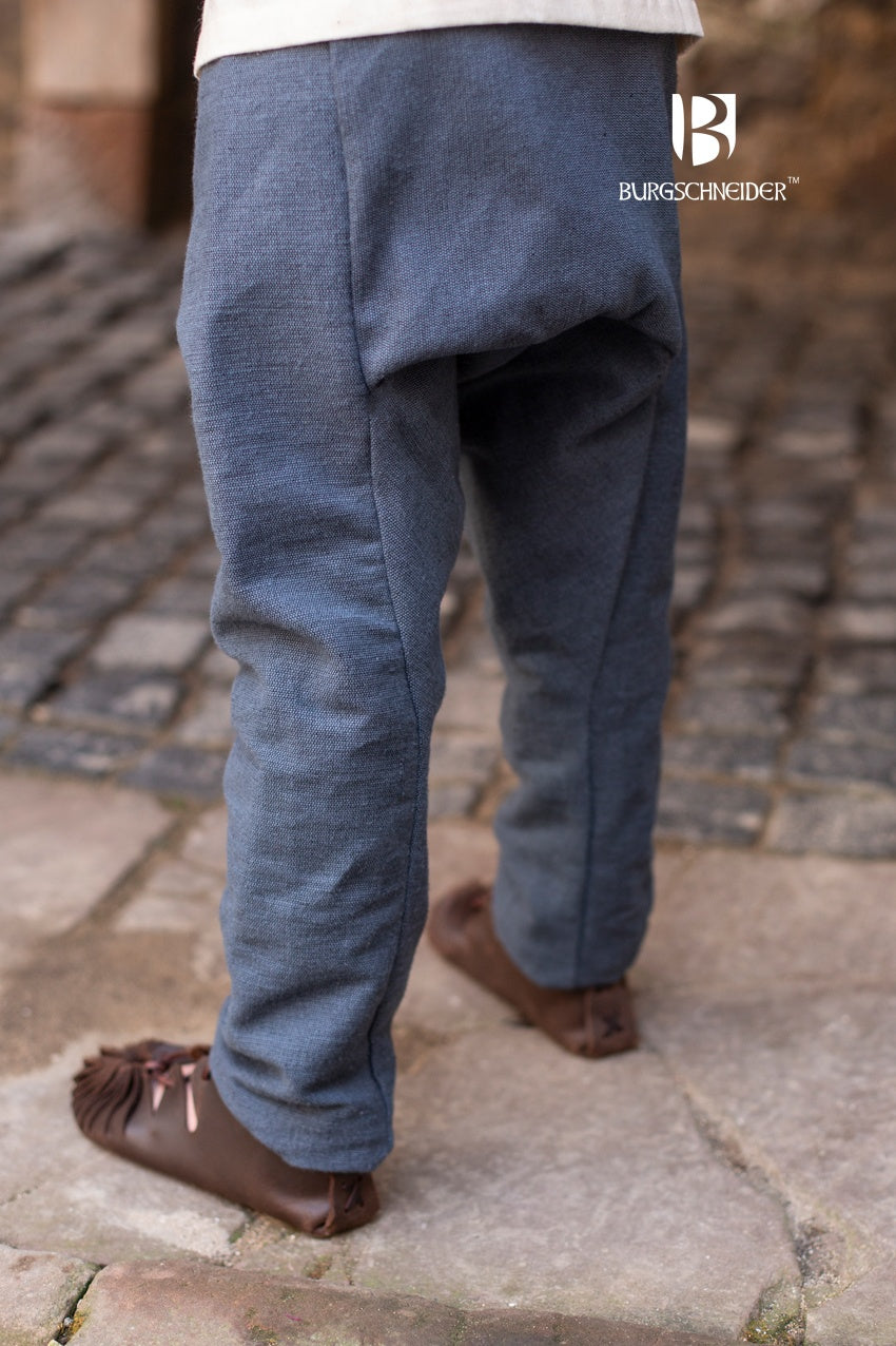 Viking Style Thorsberg Pants for Kids - Ragnarsson Grey | Medieval Reenactment & LARP Costume