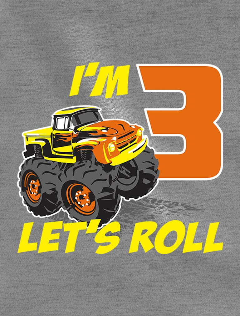 3rd Birthday Truck T-Shirt for Toddlers - Fun & Cute Gift for 3 Year Old Boys & Girls - Perfect for Birthday Parties, Playdates & Photo Shoots