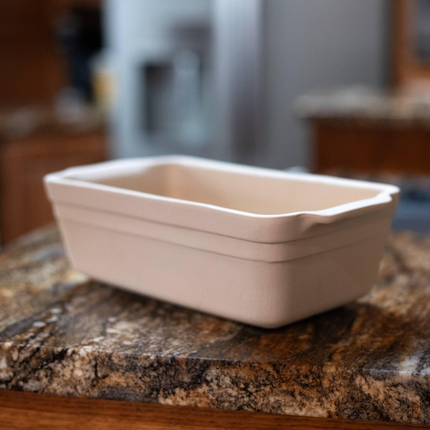 Ohio Stoneware Loaf Pan - Natural Clay Bread Baking Dish for Homemade Sourdough, Banana Bread & Artisan Loaves | Perfect for Oven, Microwave & Dishwasher Safe Kitchen Essentials