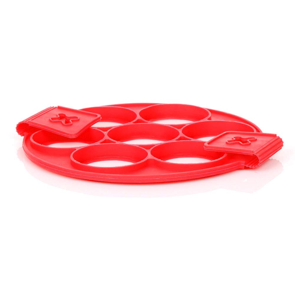 Nonstick Pancake & Egg Mold Maker - Cheese Egg Cooker Pan with Flip Ring for Perfect Breakfast Sandwiches & Omelets - Ideal for Home, Restaurants & Camping Cooking