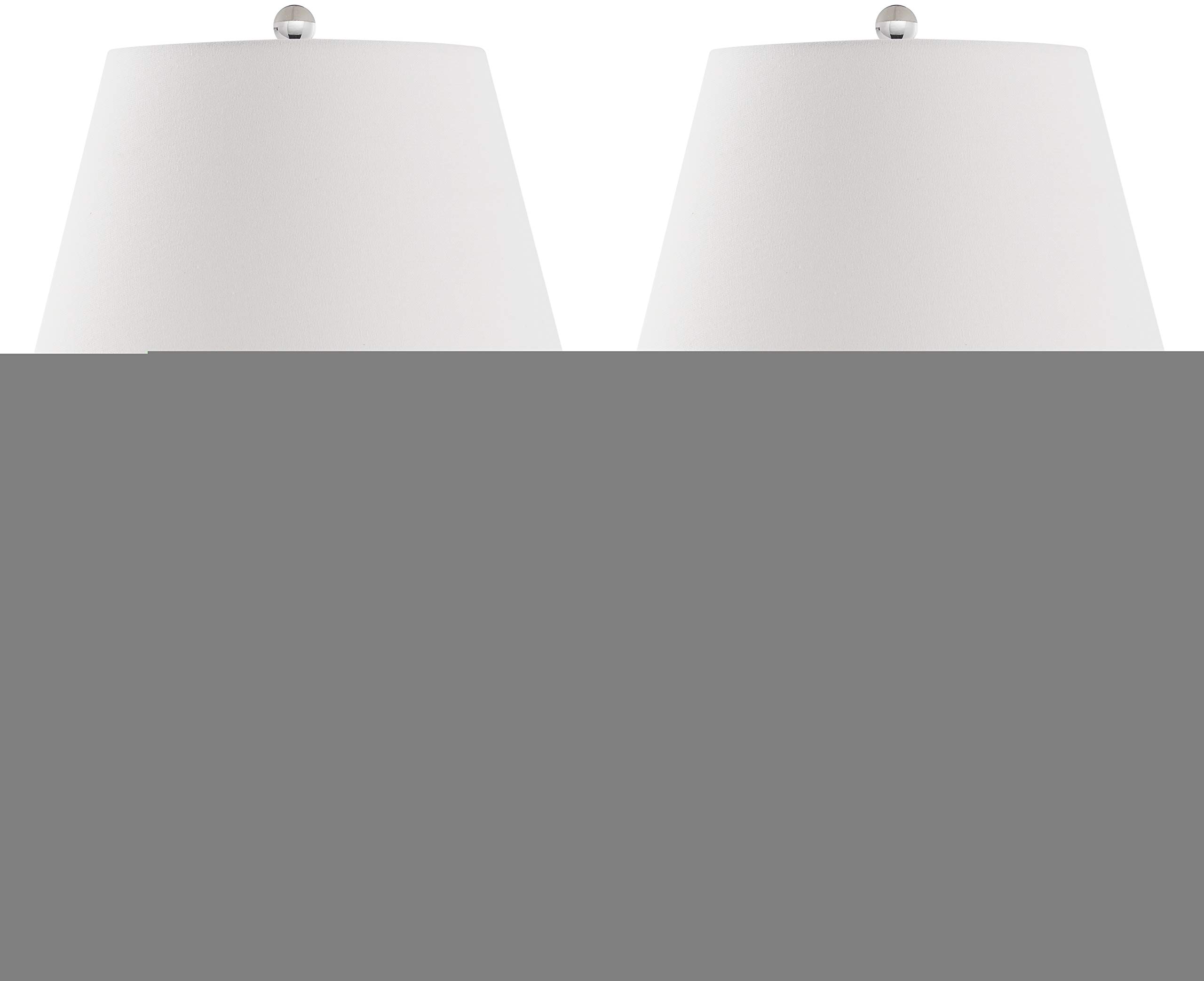 SAFAVIEH Eva Modern Black Double Gourd Glass Table Lamp Set of 2 - 24