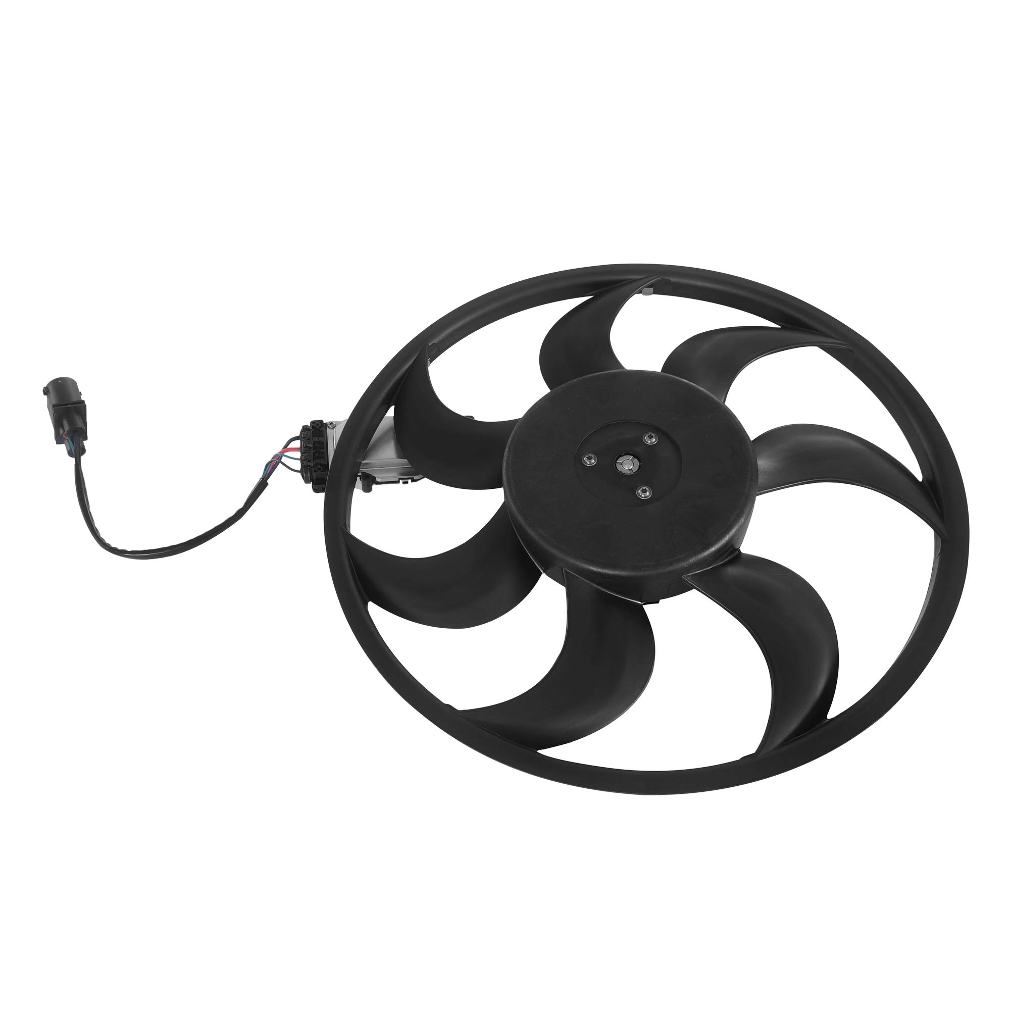 High-Quality Engine Radiator Cooling Fan Assembly Compatible with 2007-2015 Audi Q7, 2005-2010 Porsche Cayenne & 2004-2010 VW Touareg | OEM 7L0959455G Replacement | Perfect for Off-Roading, Towing & Extreme Weather Conditions
