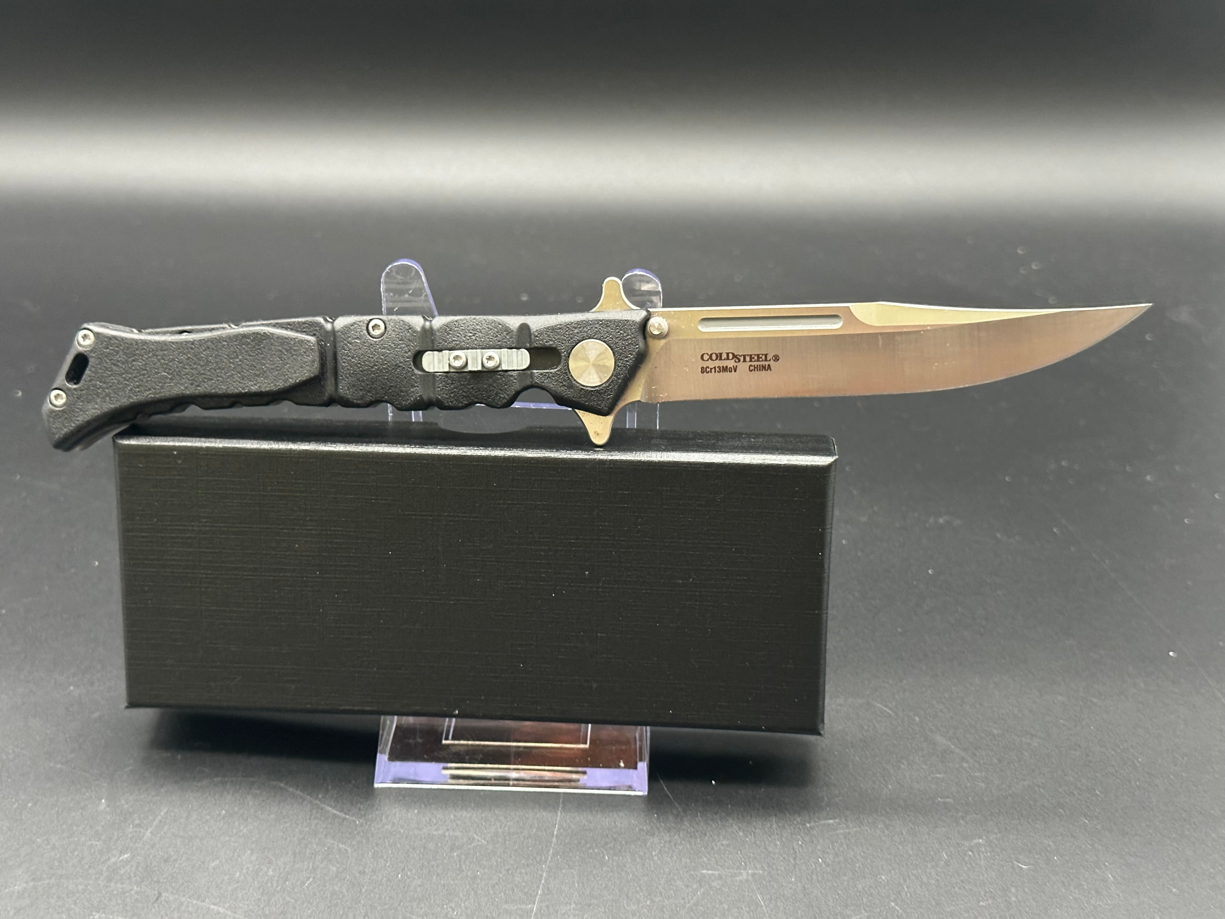 Cold Steel Medium Luzon Folding Knife - High Carbon Steel Blade, Secure Lock for Outdoor, Camping & EDC Use