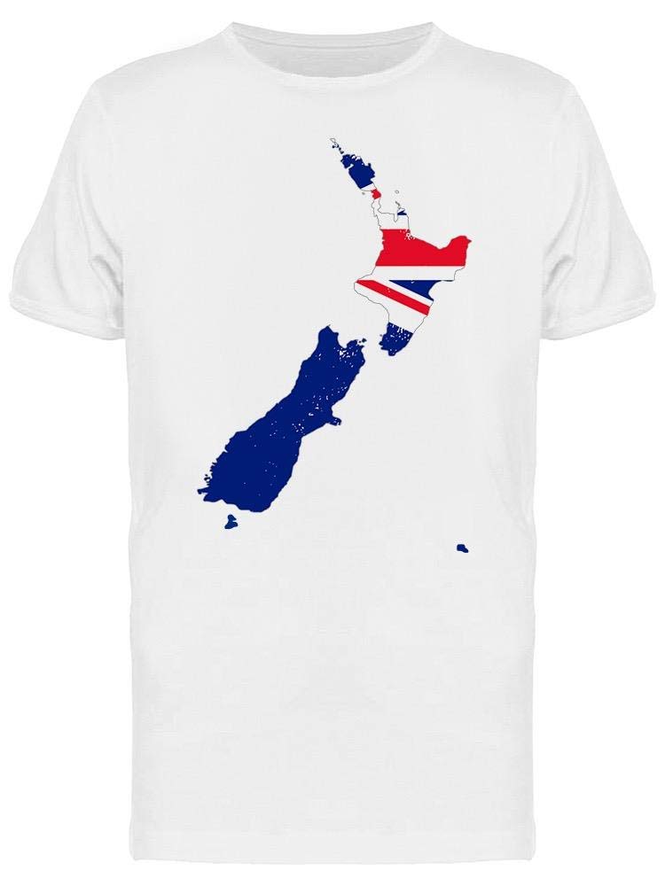New Zealand Country Silhouette T-Shirt for Men - Soft Cotton Graphic Tee with Unique NZ Landscape Design - Perfect for Travel Enthusiasts & Outdoor Adventures